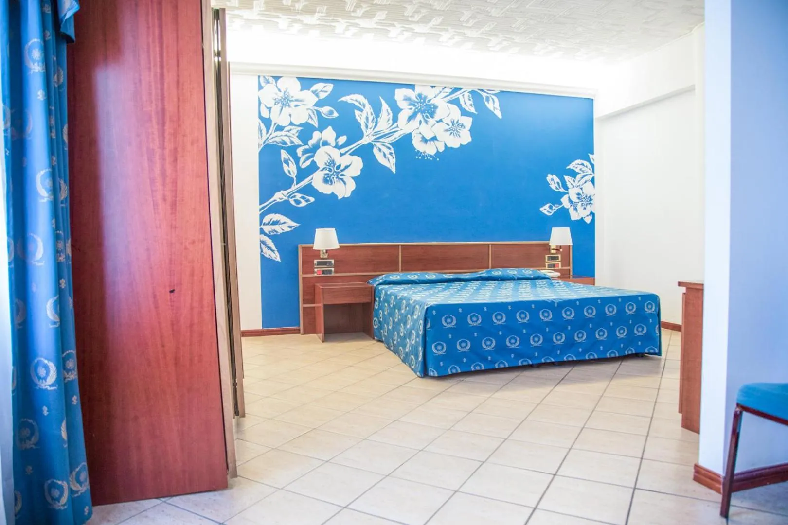 Bed in Assinos Palace Hotel