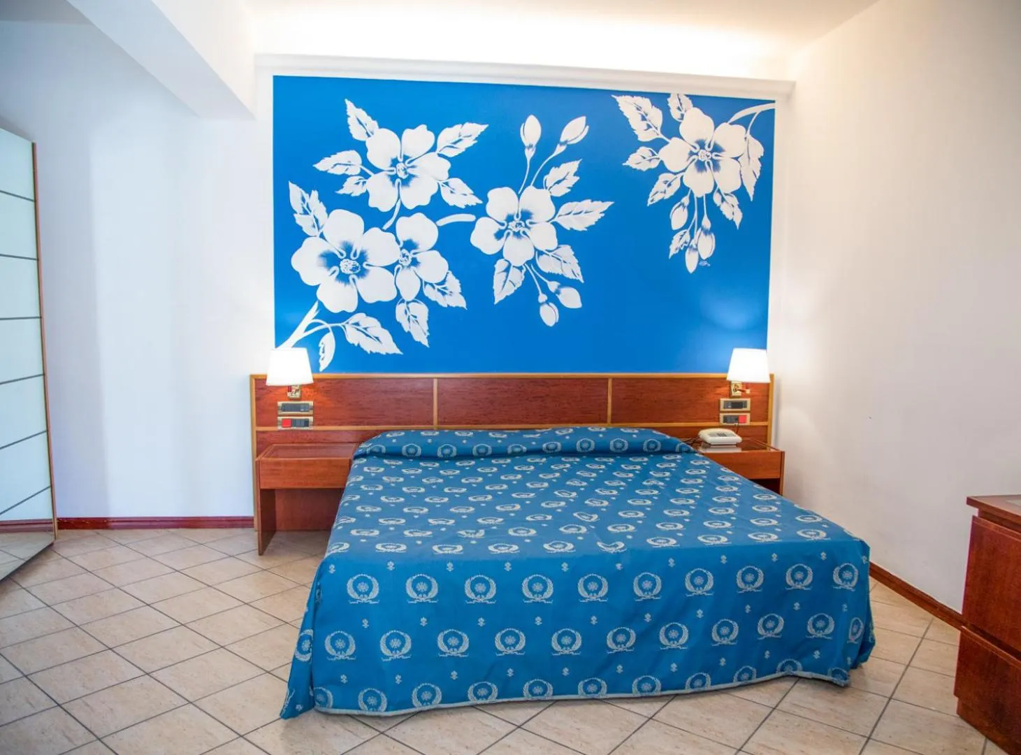 Bed in Assinos Palace Hotel