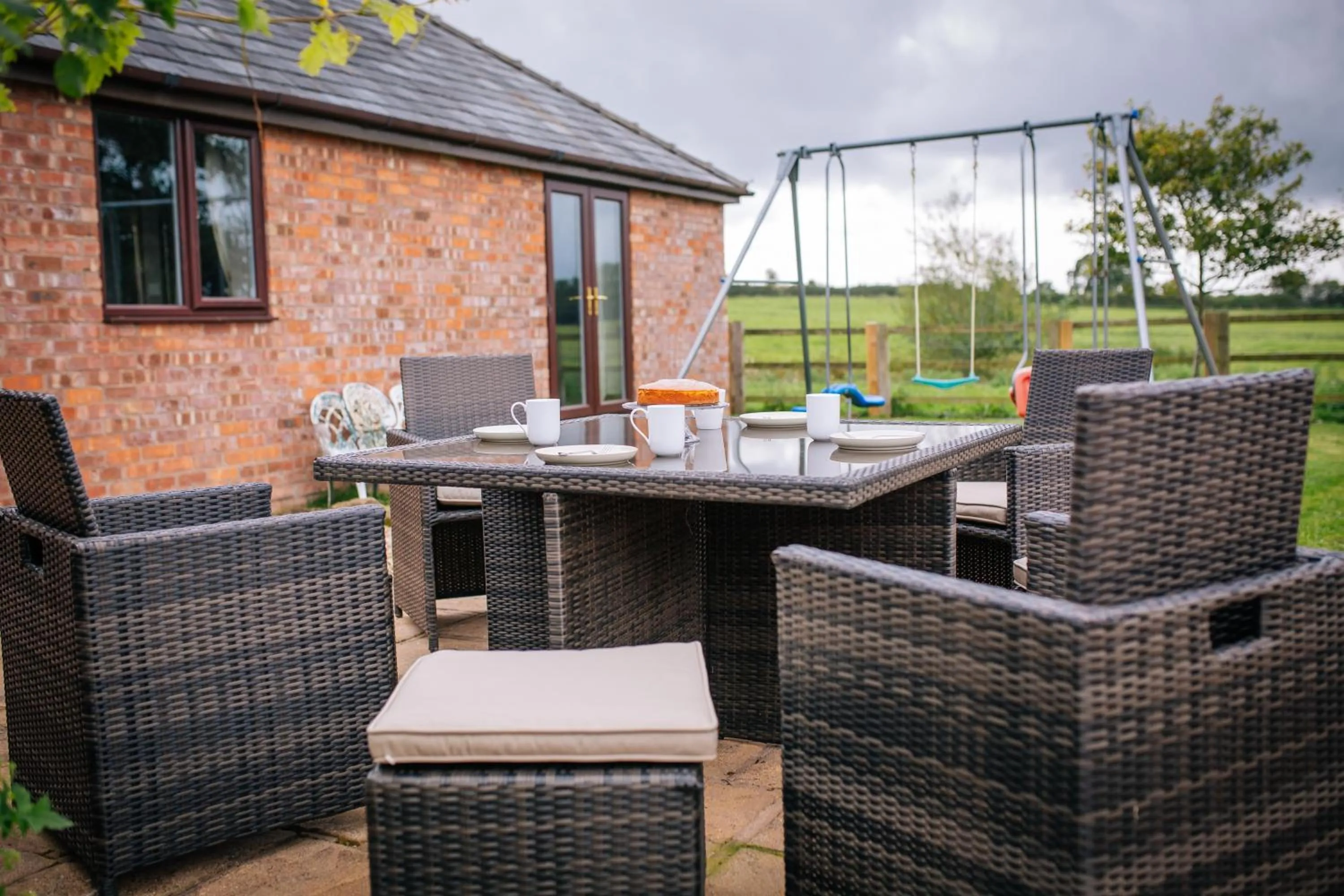 Patio in Millmoor Farm Holidays