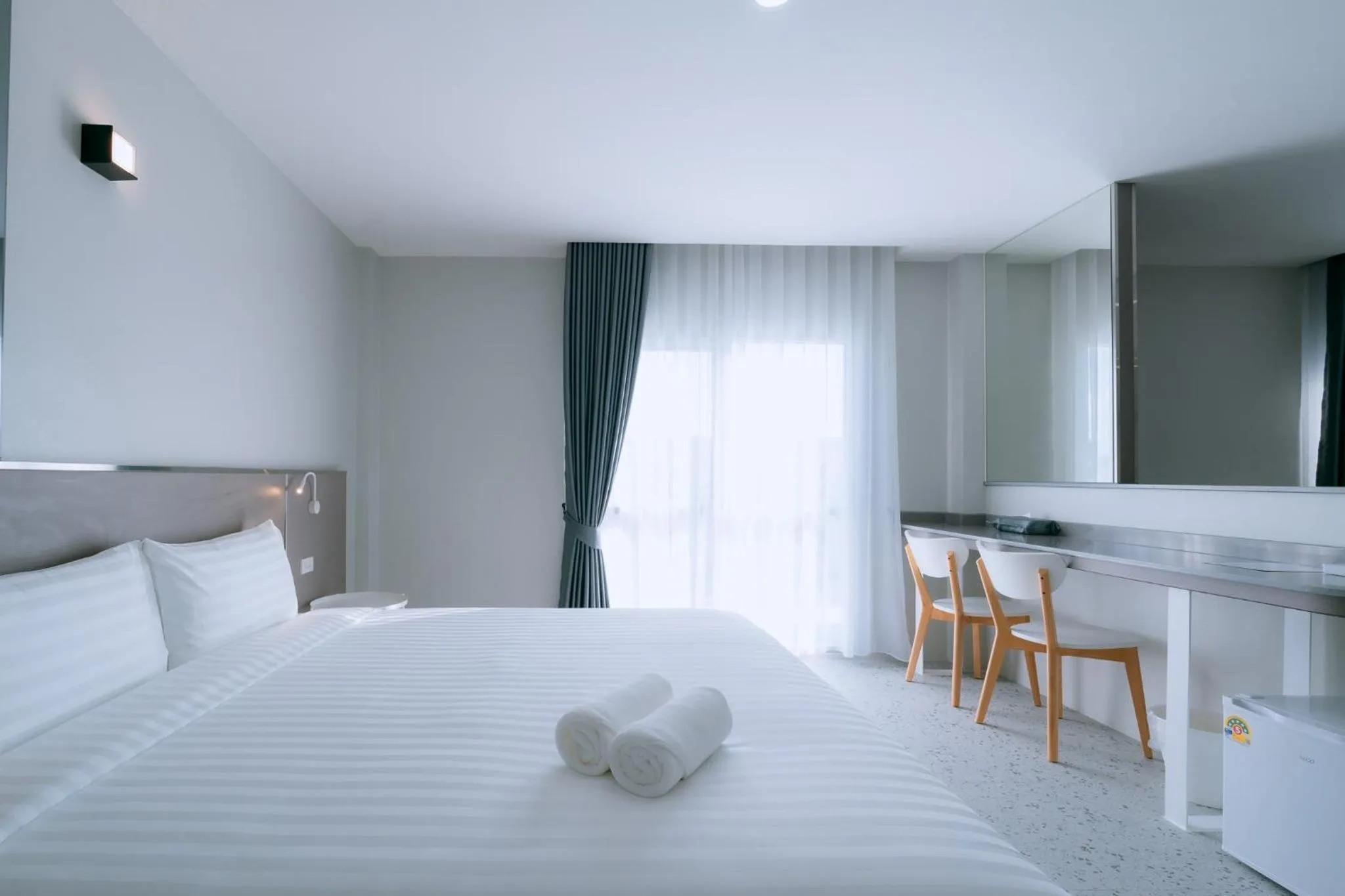 View (from property/room), Bed in One Budget Hotel Chiangrai Bypass-East