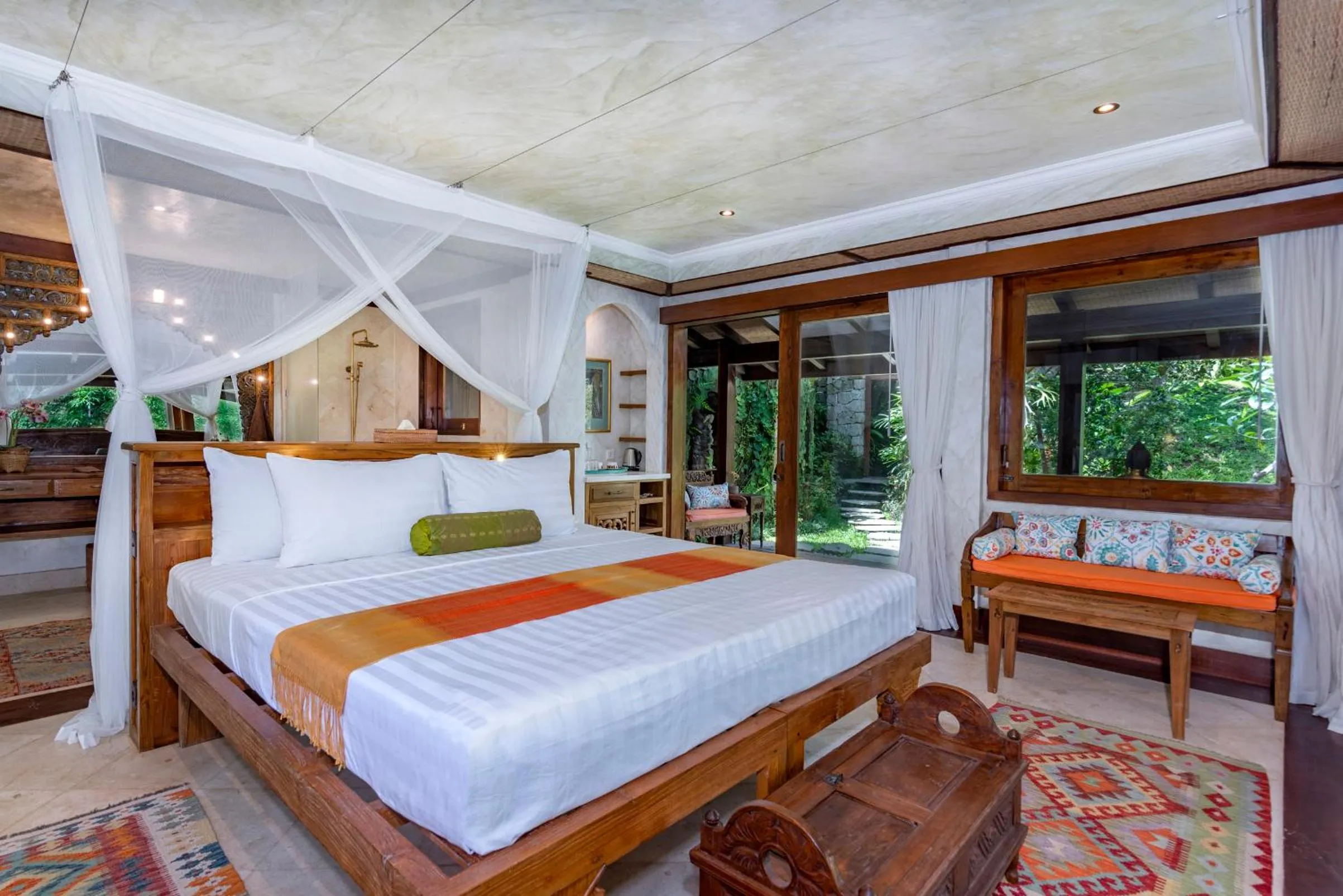 Bed in Lumina Wellness Retreat