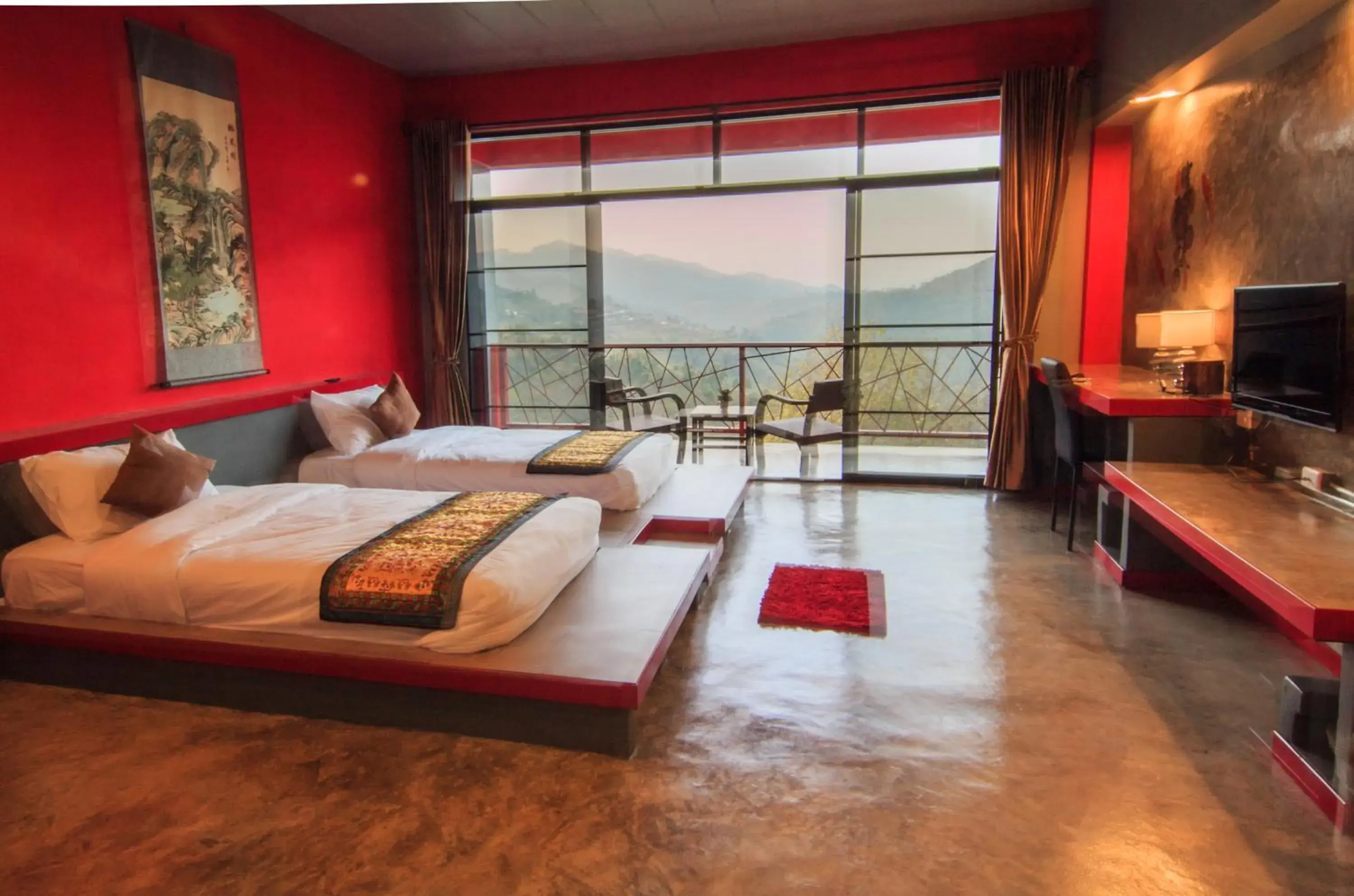 Bedroom, Bed in Wang Put Tan Boutique House Bedroom, Bed in Wang Put Tan Boutique House