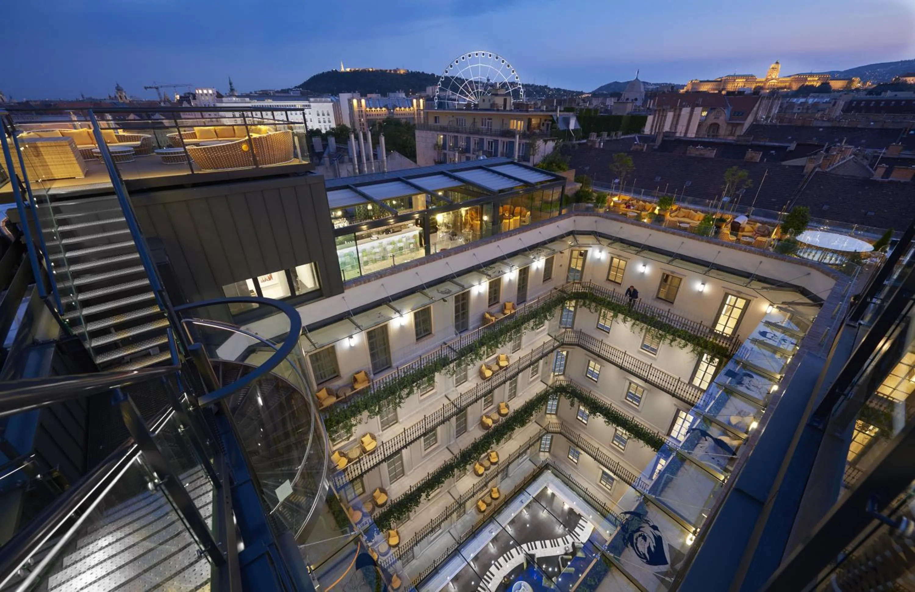 Bird's eye view in Aria Hotel Budapest by Library Hotel Collection