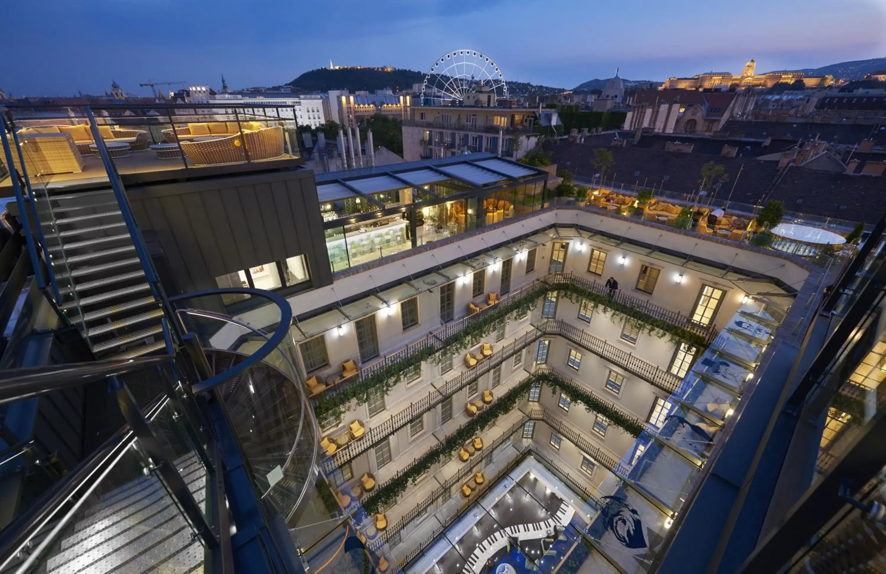 Bird's eye view in Aria Hotel Budapest by Library Hotel Collection Bird's eye view in Aria Hotel Budapest by Library Hotel Collection