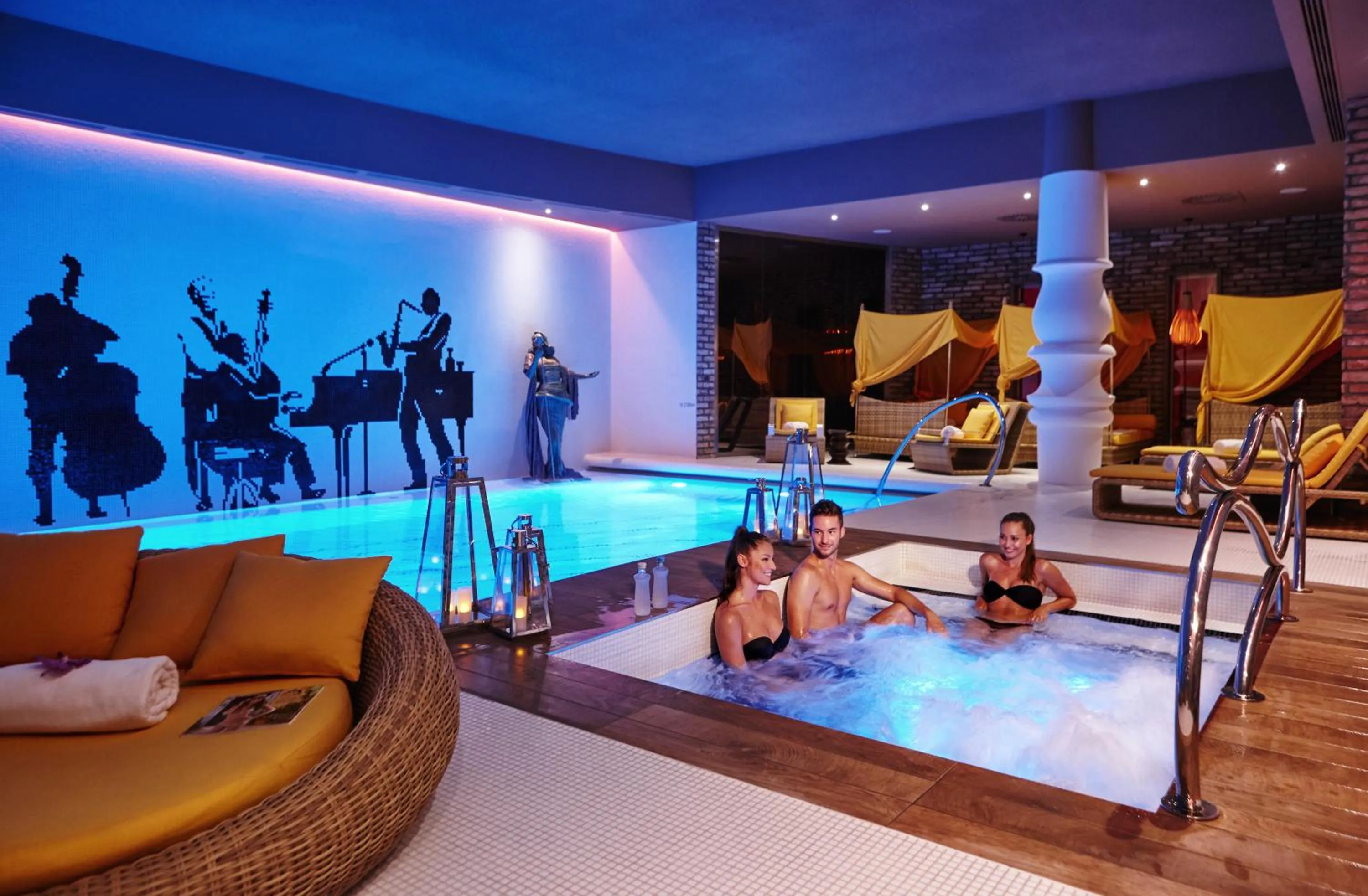 Hot Tub in Aria Hotel Budapest by Library Hotel Collection