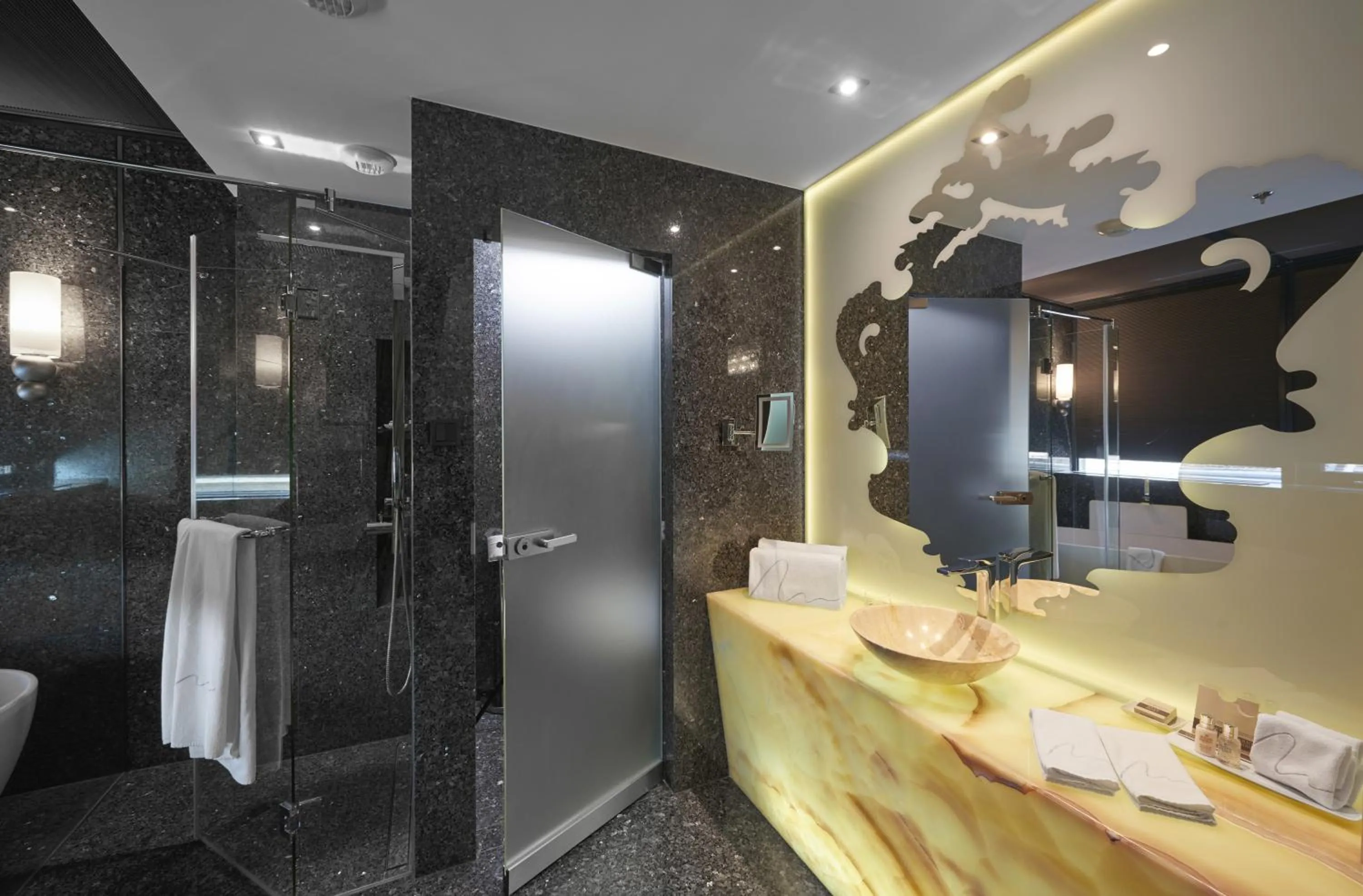 Bathroom in Aria Hotel Budapest by Library Hotel Collection