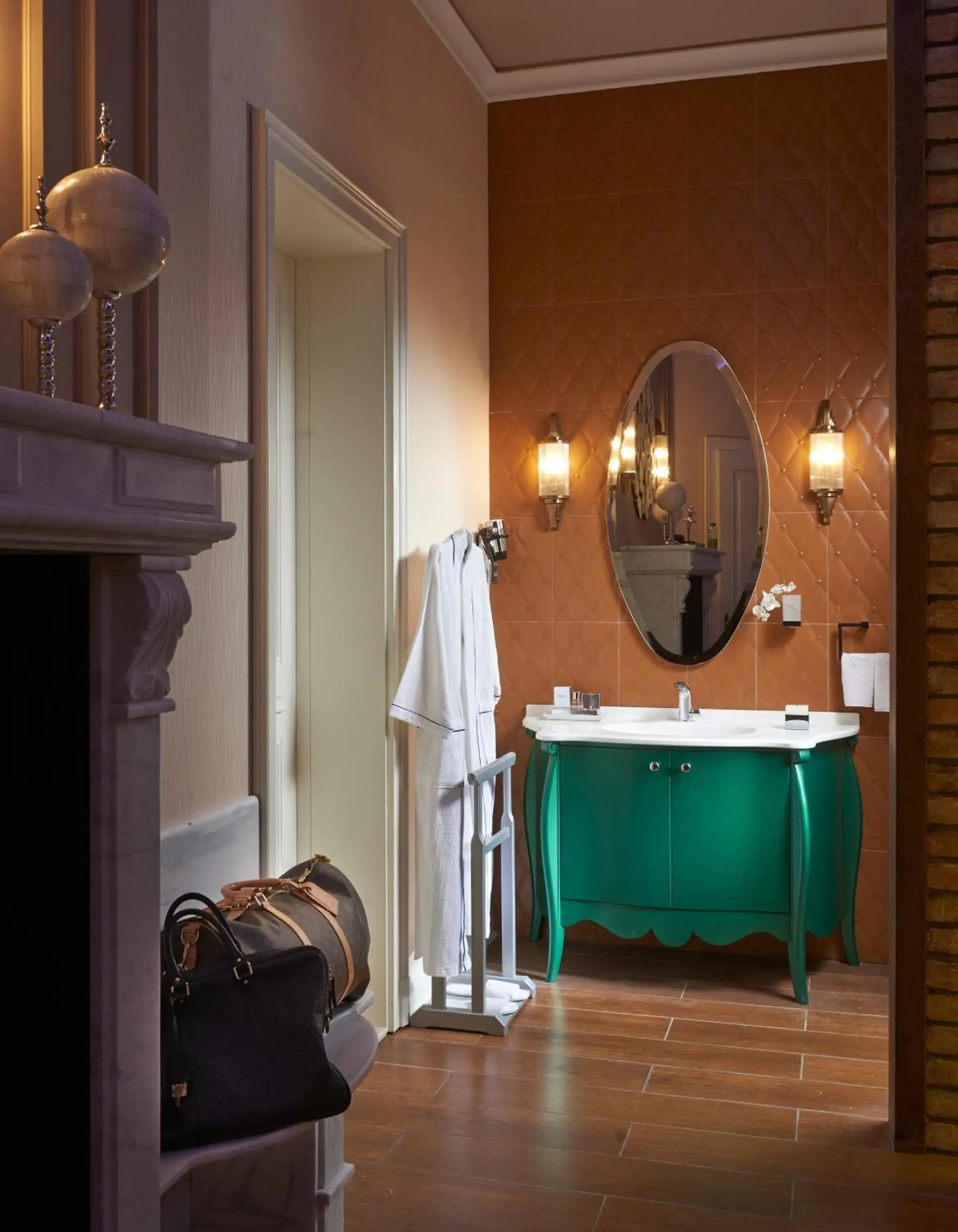 Bathroom in Aria Hotel Budapest by Library Hotel Collection Bathroom in Aria Hotel Budapest by Library Hotel Collection