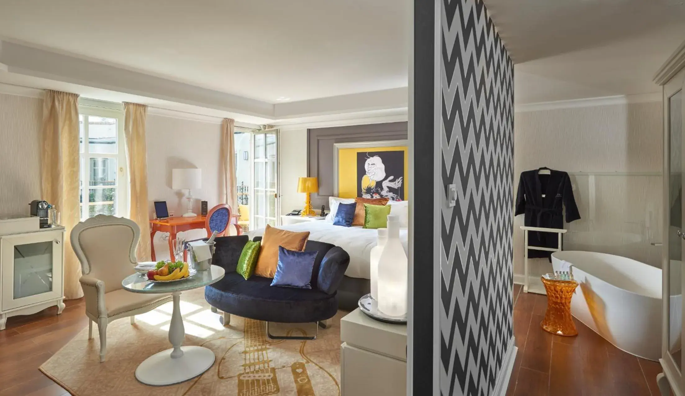 Bedroom in Aria Hotel Budapest by Library Hotel Collection Bedroom in Aria Hotel Budapest by Library Hotel Collection