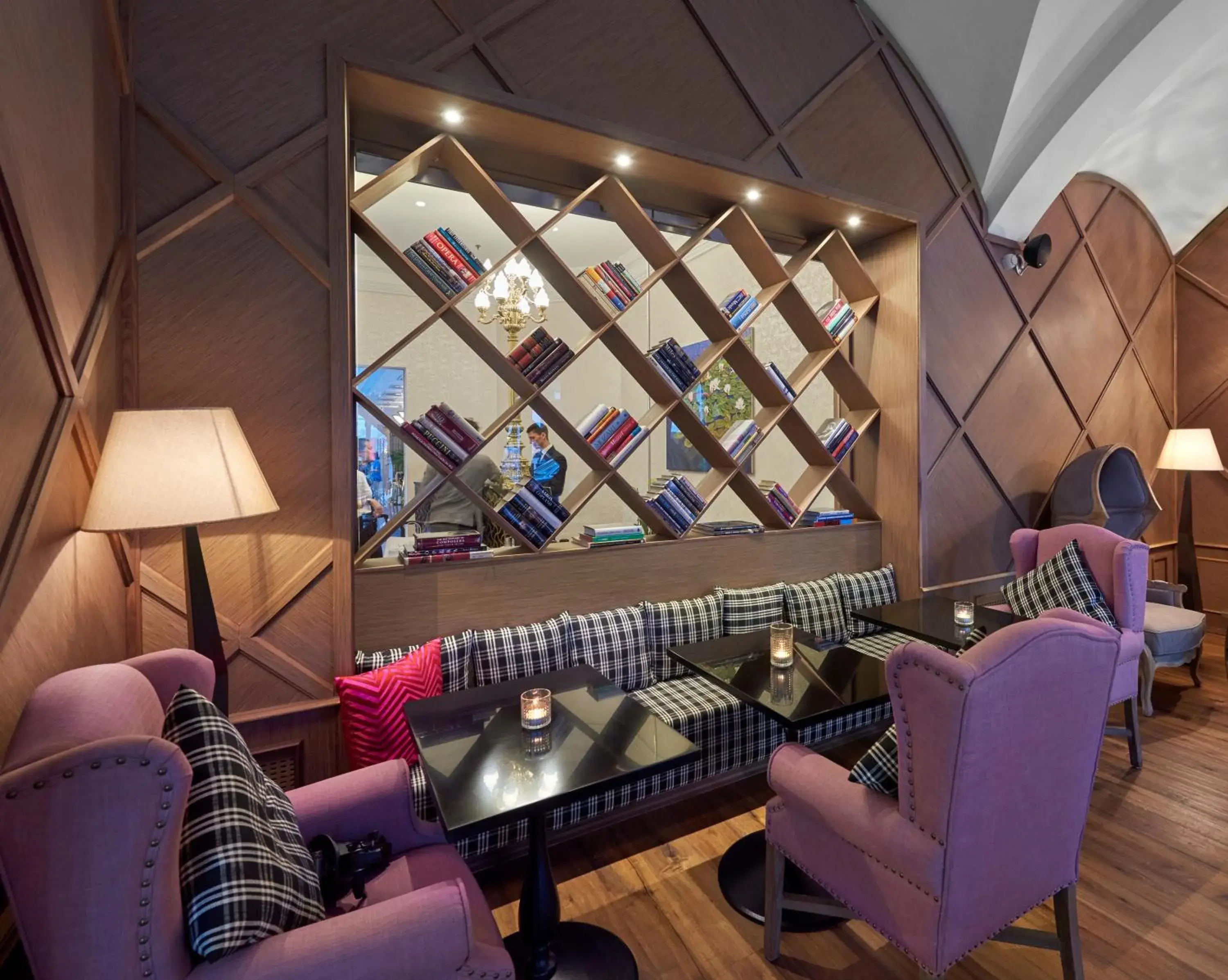 Lounge or bar in Aria Hotel Budapest by Library Hotel Collection Lounge or bar in Aria Hotel Budapest by Library Hotel Collection