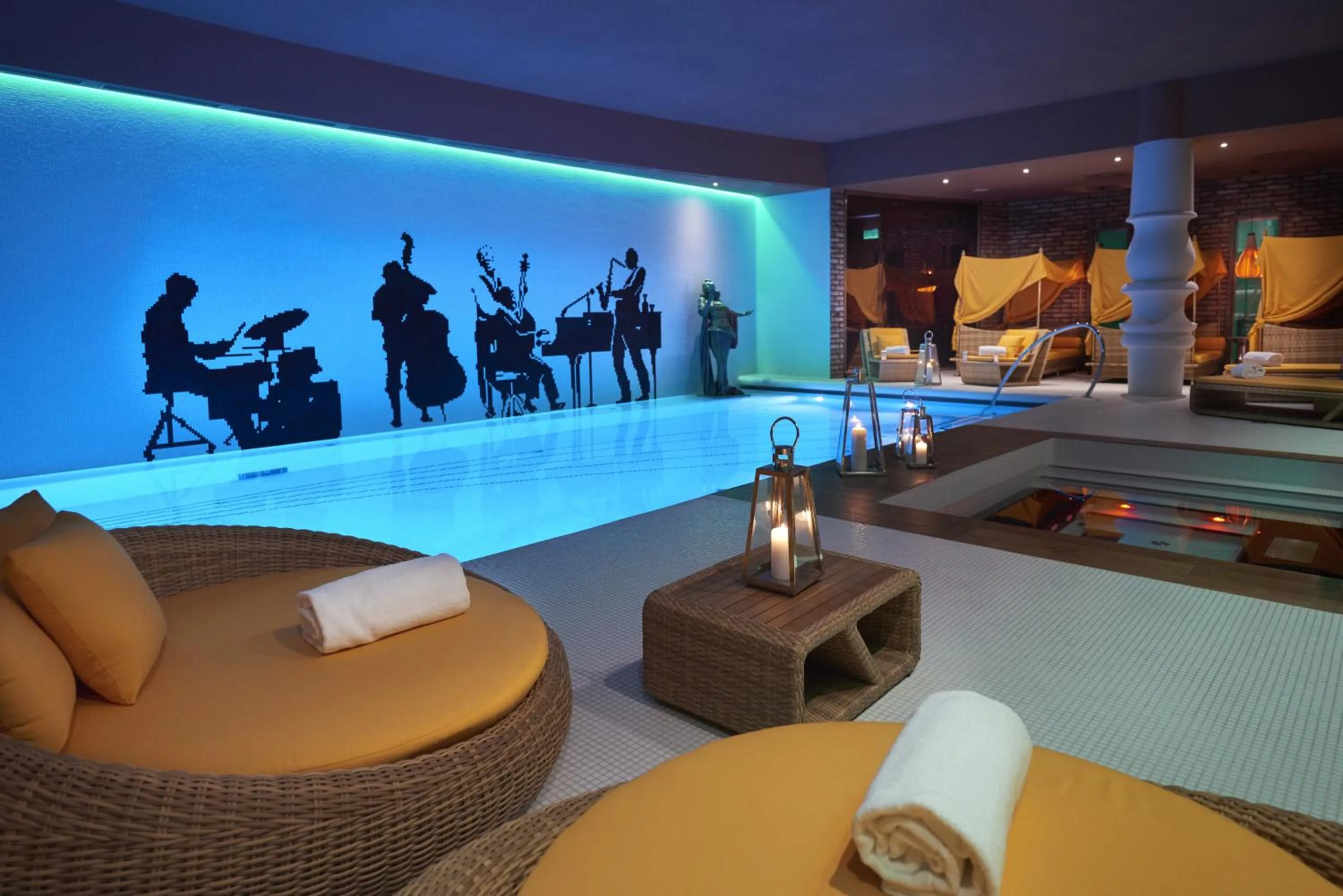 Swimming pool in Aria Hotel Budapest by Library Hotel Collection