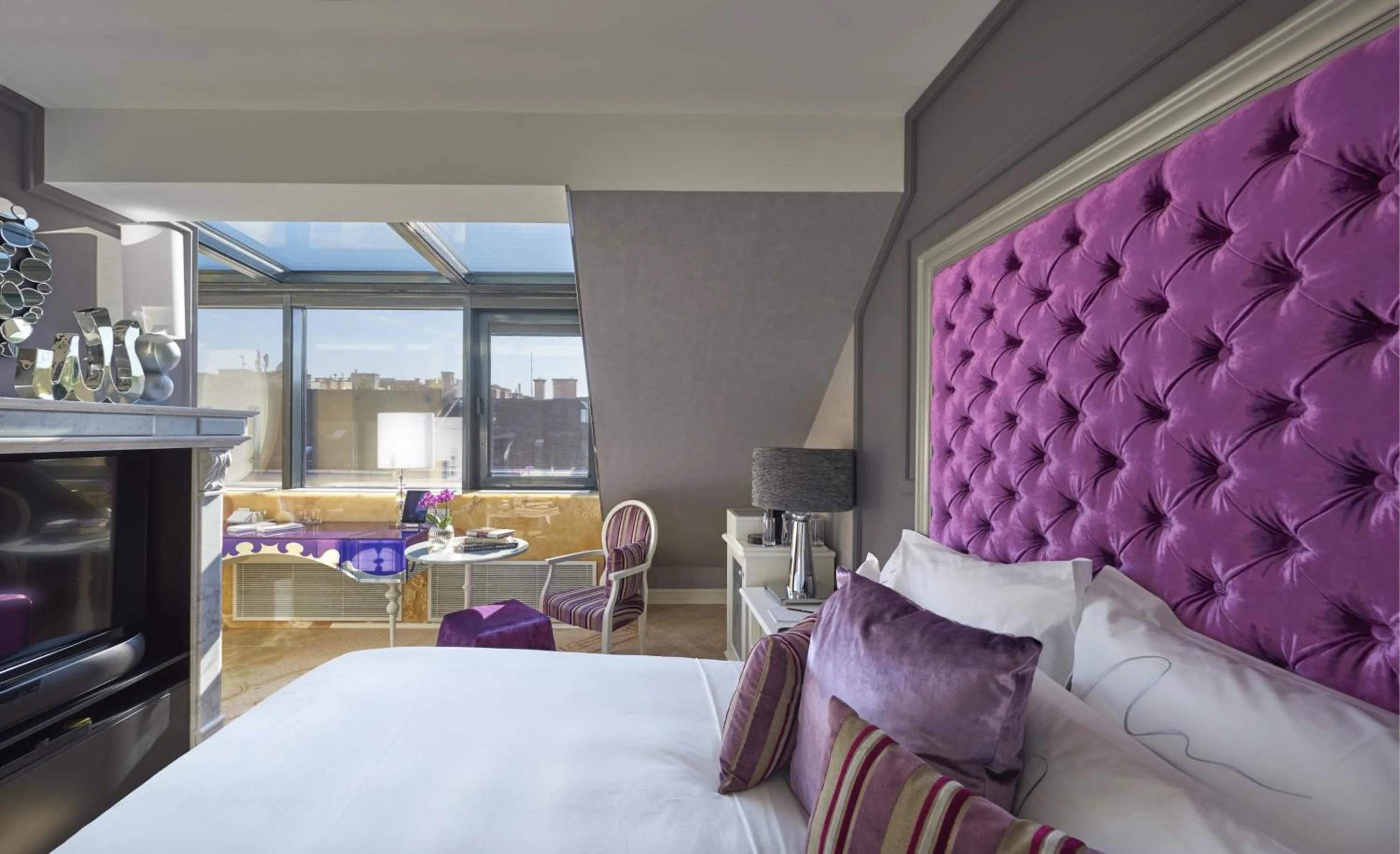 Bedroom, Bed in Aria Hotel Budapest by Library Hotel Collection
