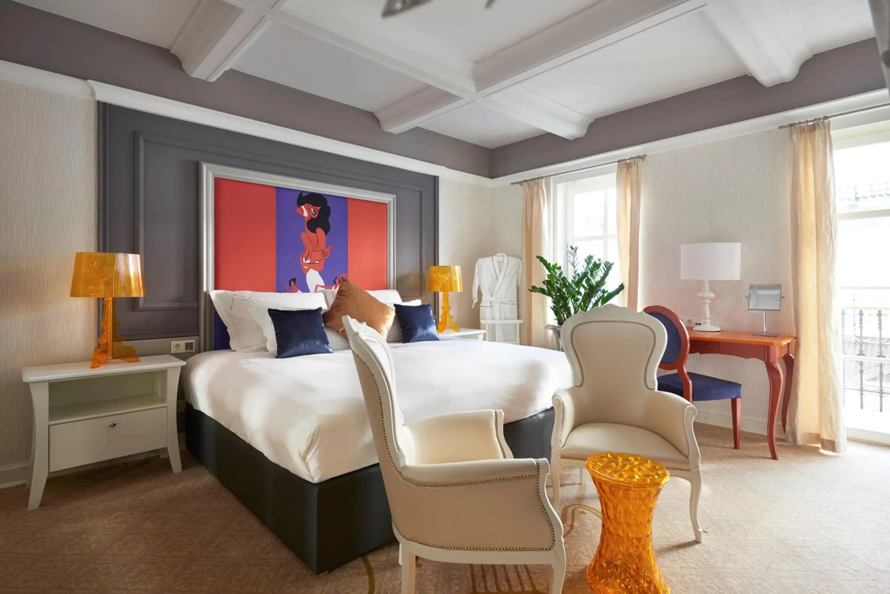 Balcony/Terrace, Bed in Aria Hotel Budapest by Library Hotel Collection Balcony/Terrace, Bed in Aria Hotel Budapest by Library Hotel Collection