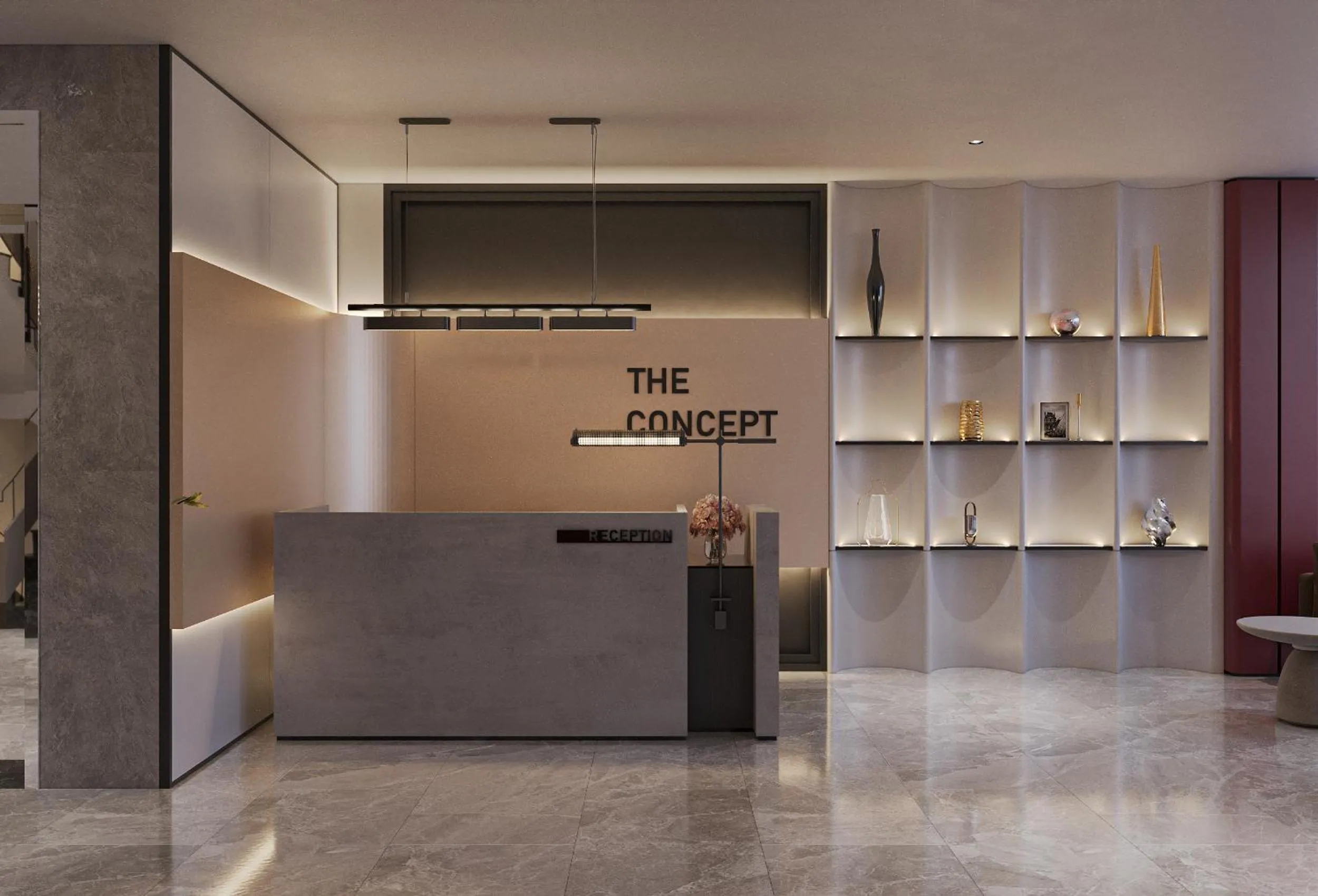 Lobby or reception in The Concept Hotel HCMC- Premium
