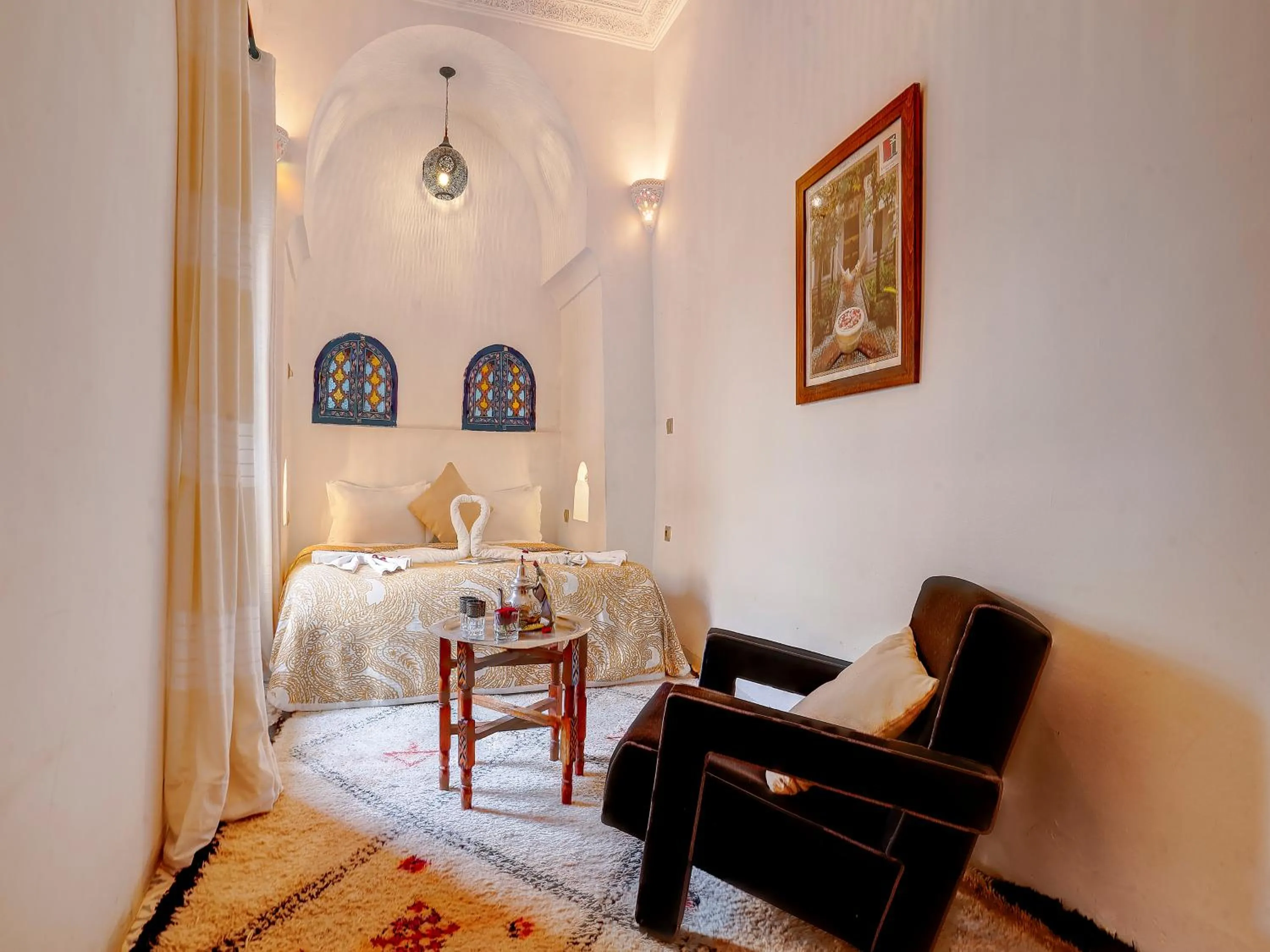 Bedroom, Bed in Riad Maialou & SPA