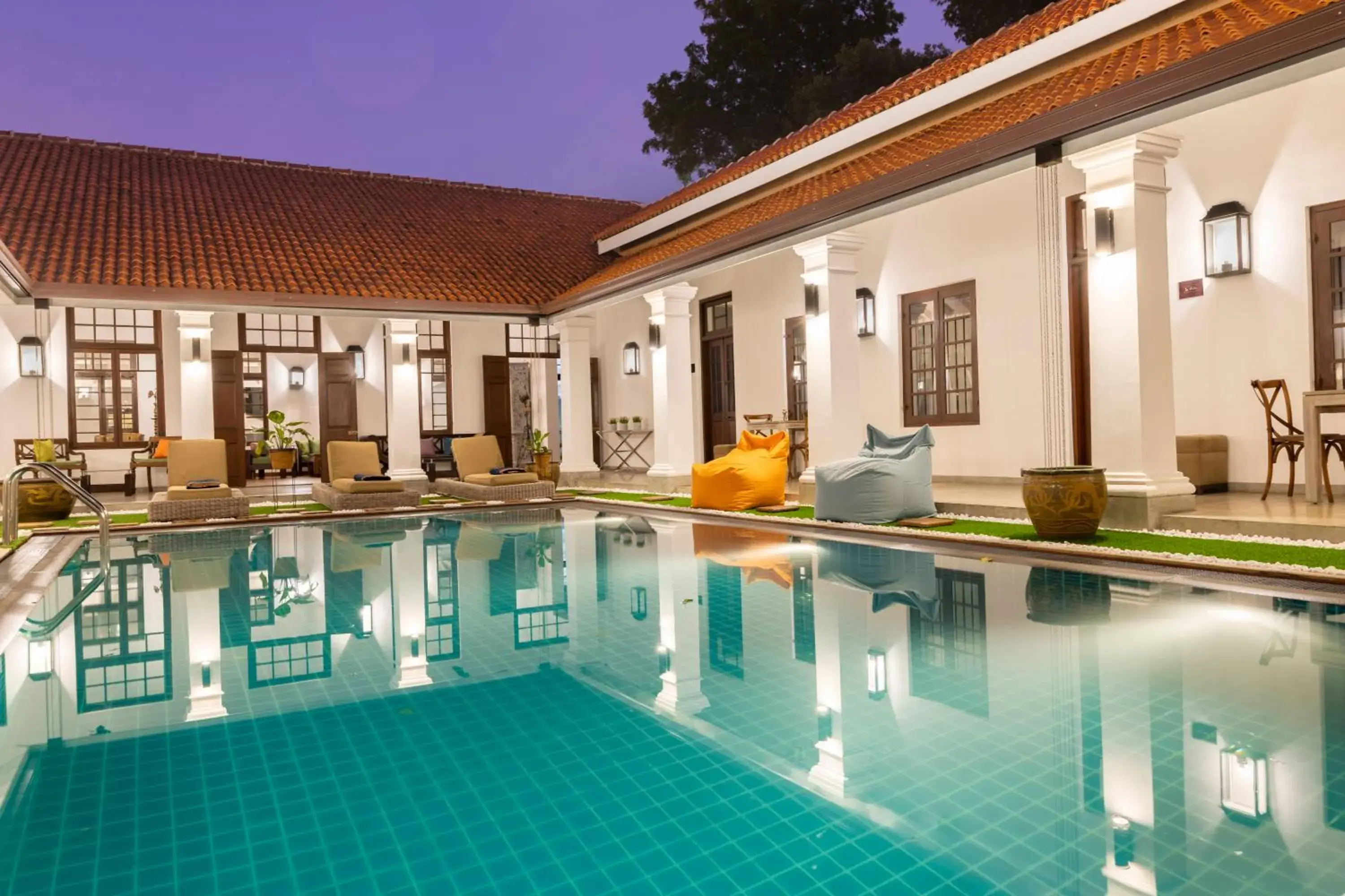 Pool view in La Maison de Colombo Pool view in La Maison de Colombo