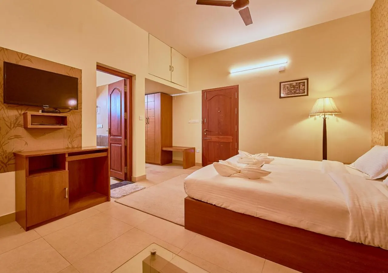 Photo of the whole room, Bed in Ushasree Wayanad Premium Pool Resort by VOYE HOMES