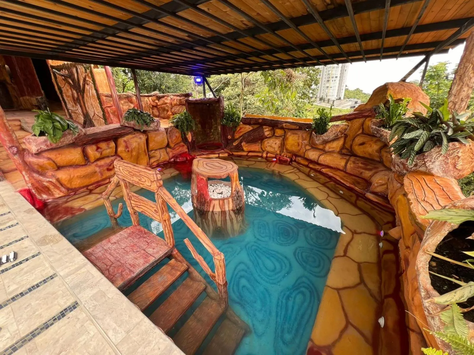 Patio in Hotel Golden Hills Manizales