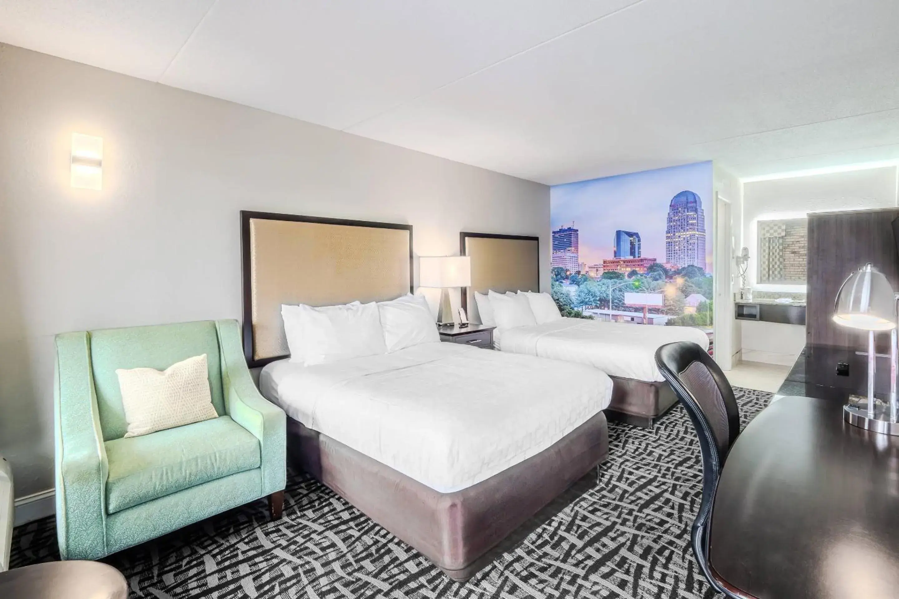 Bedroom, Bed in Clarion Pointe Winston - Salem Downtown Bedroom, Bed in Clarion Pointe Winston - Salem Downtown