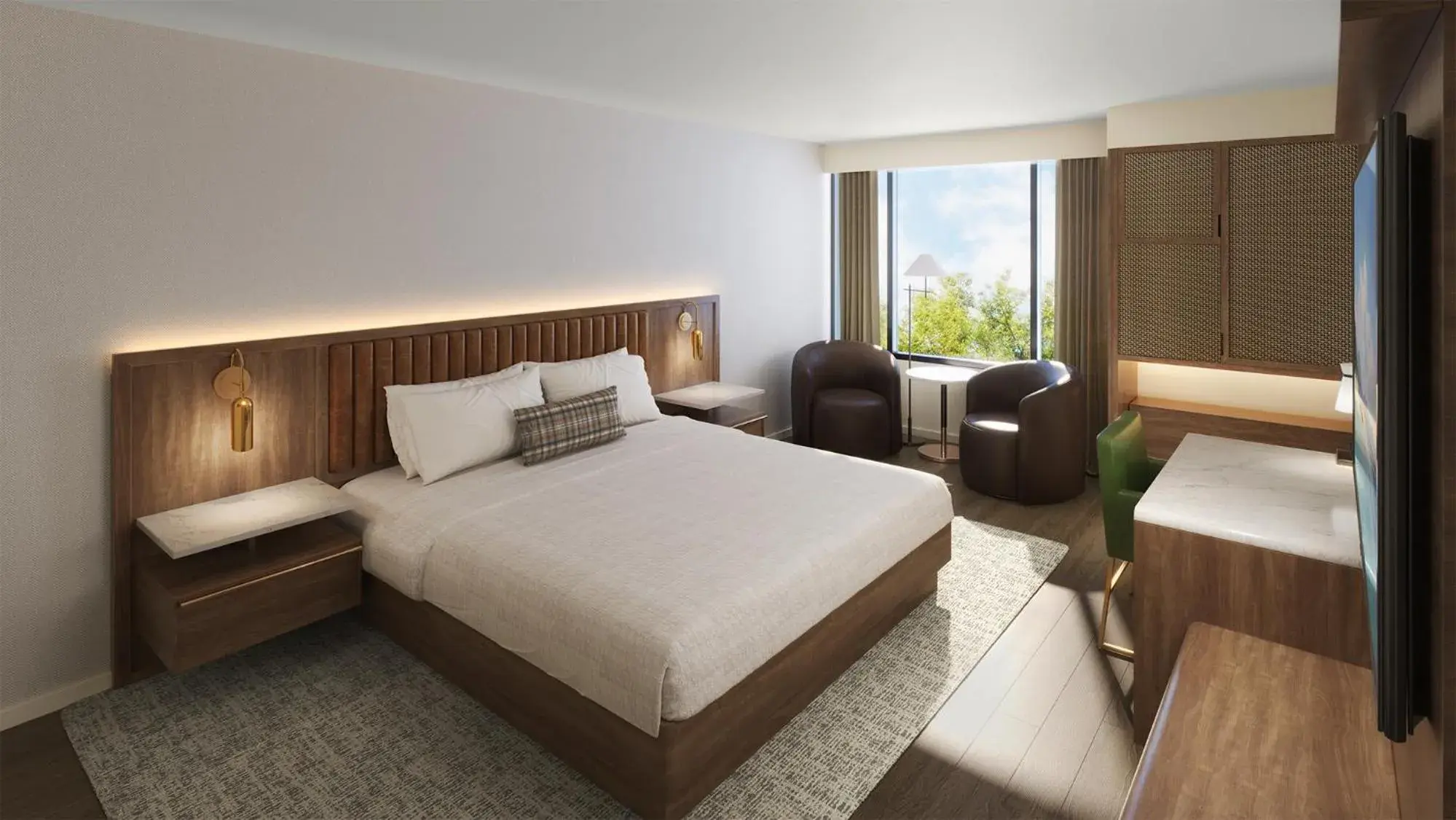 Reimagined Lakeside Patio King Room in Lodge Geneva National Reimagined Lakeside Patio King Room in Lodge Geneva National