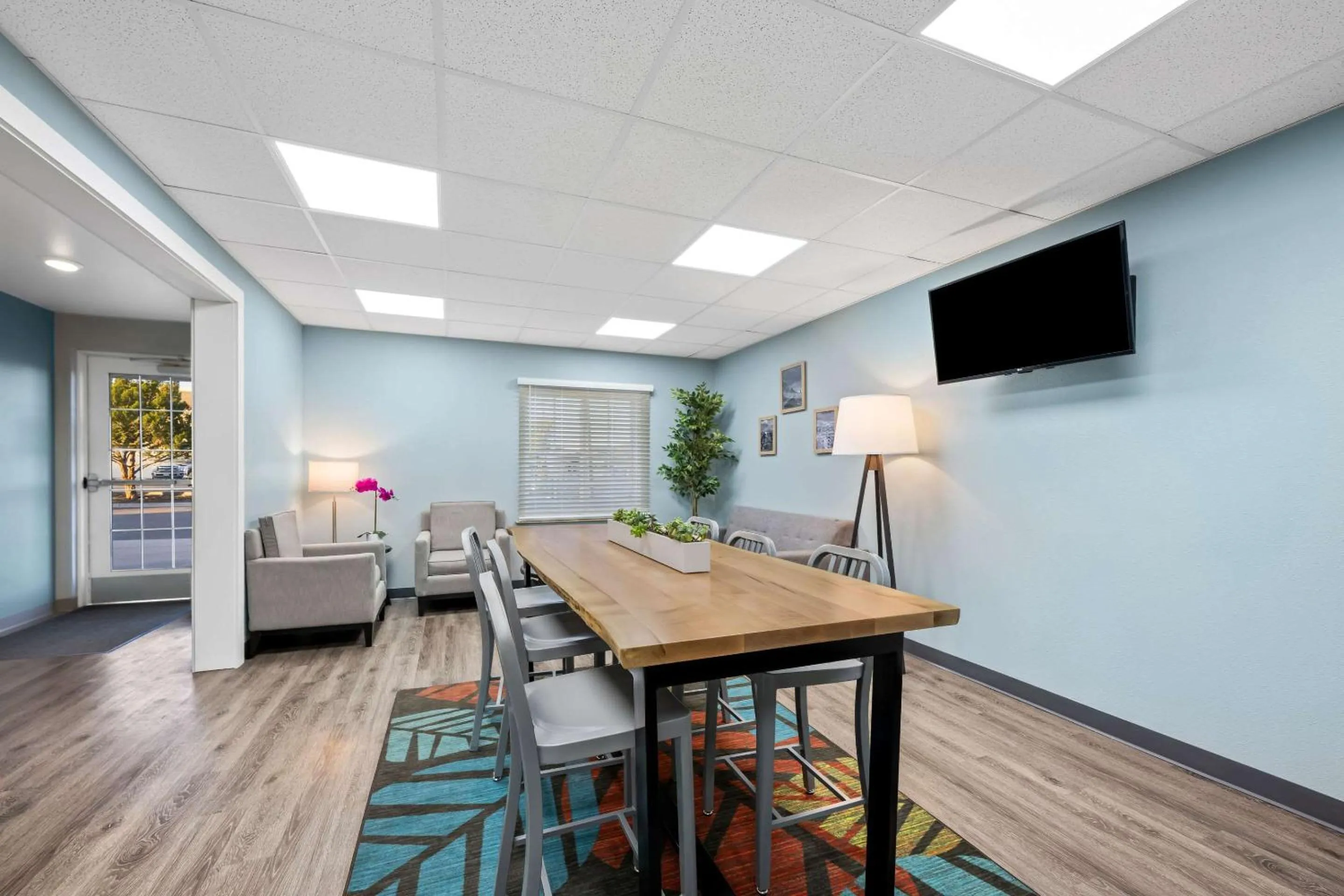 Lobby or reception in WoodSpring Suites Hobbs