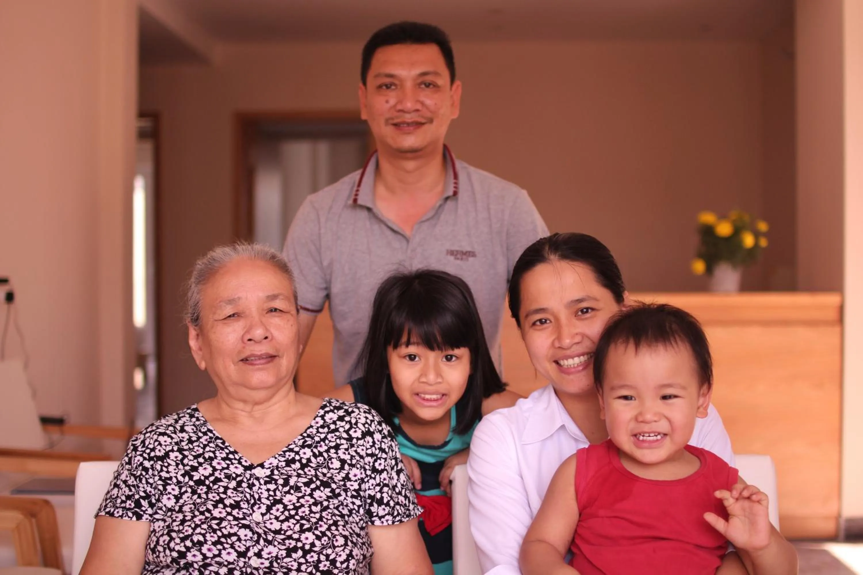 Family in Jolie Villa Hoi An