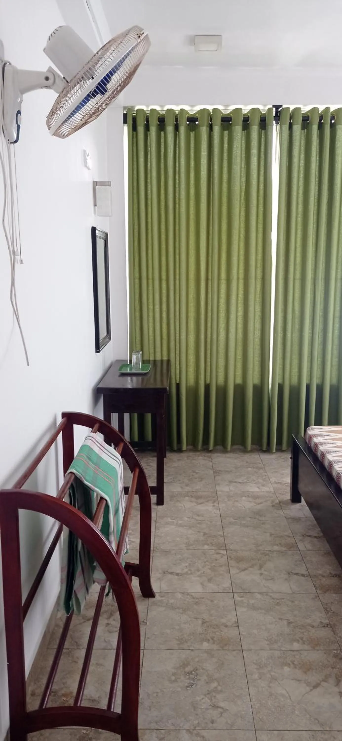 Bed in White Surfing Beach Resort