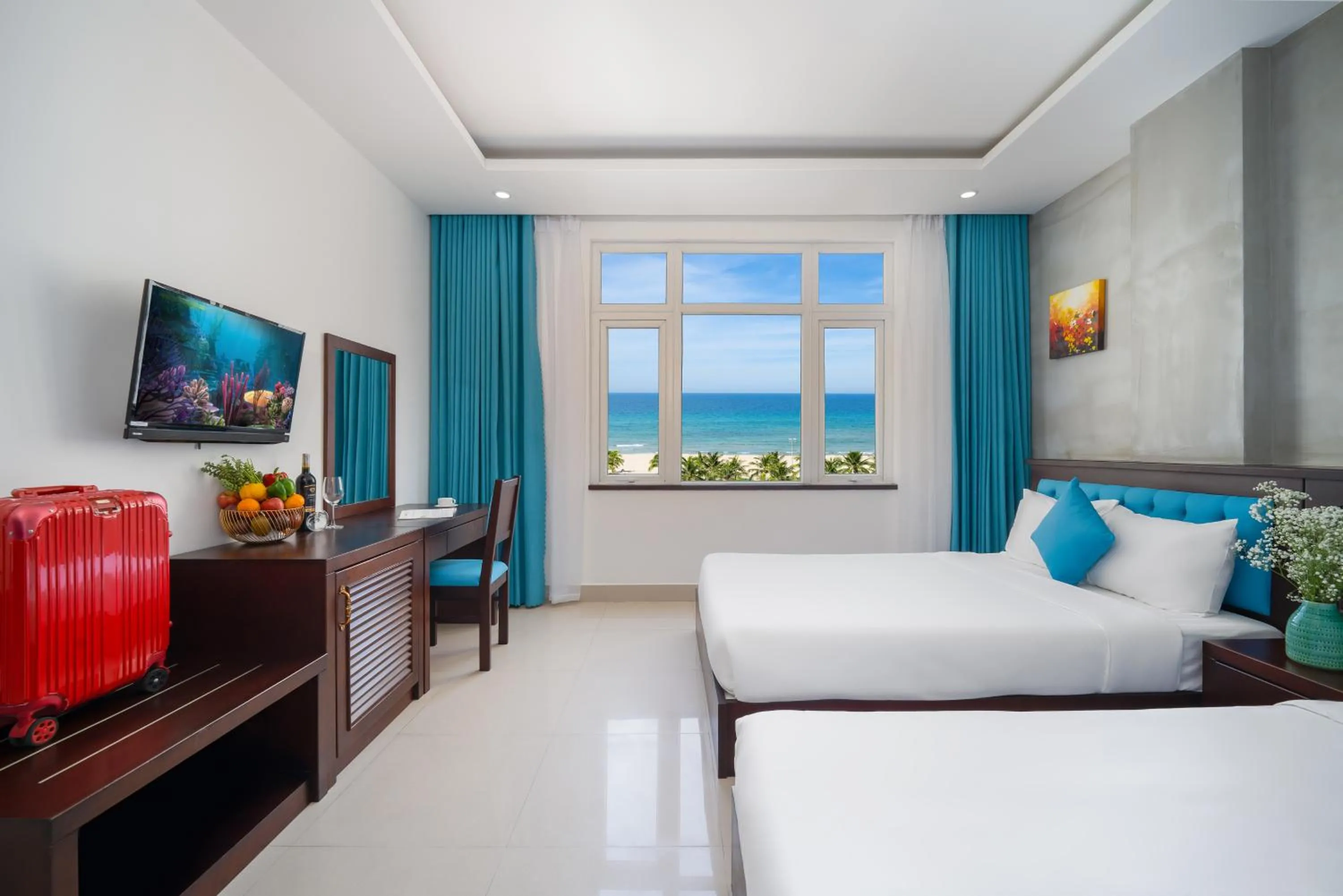 Bed in Platinum Beach Hotel & Apartment