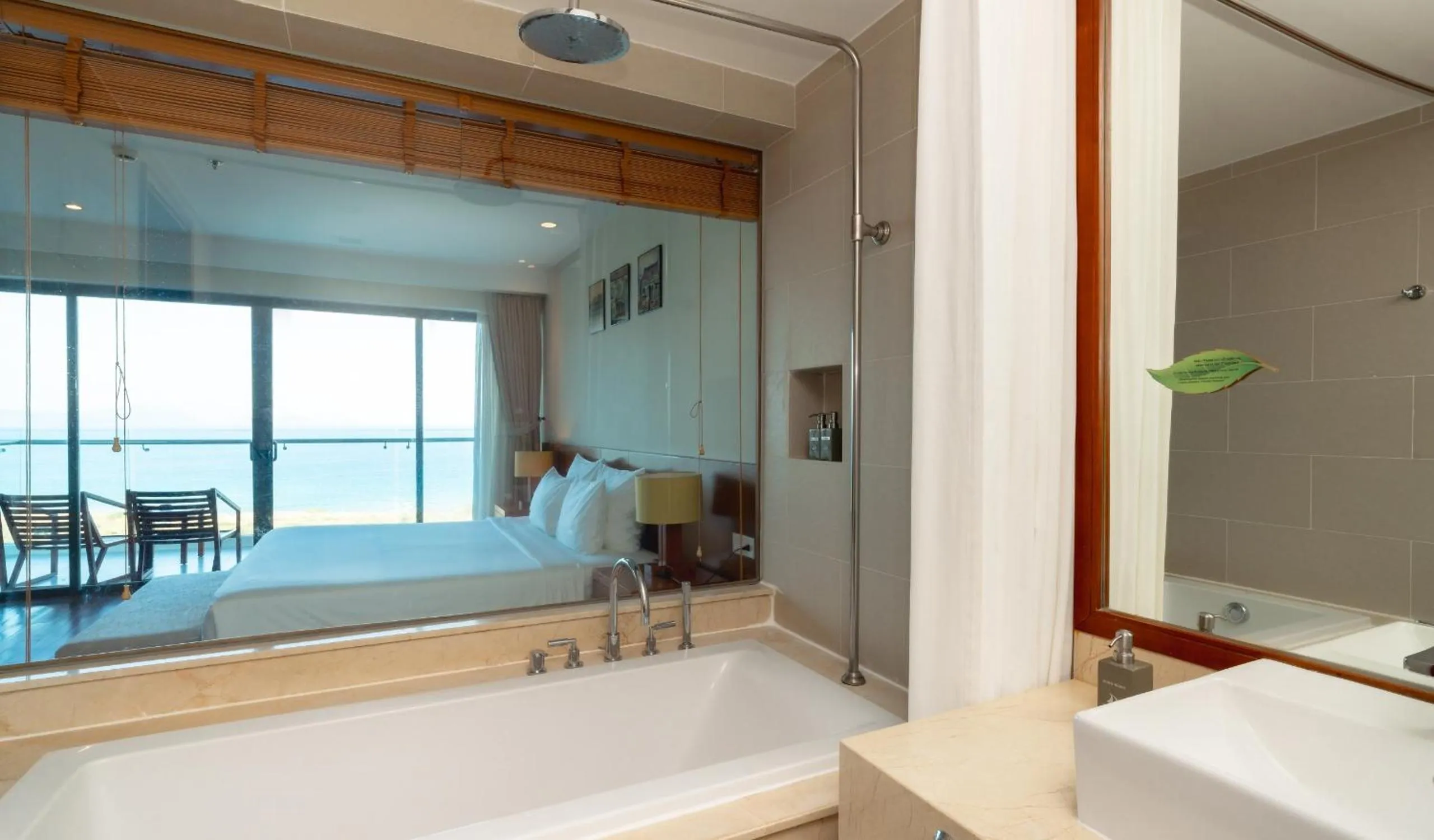 Bathroom, Bed in Cam Ranh Riviera Beach Resort & Spa