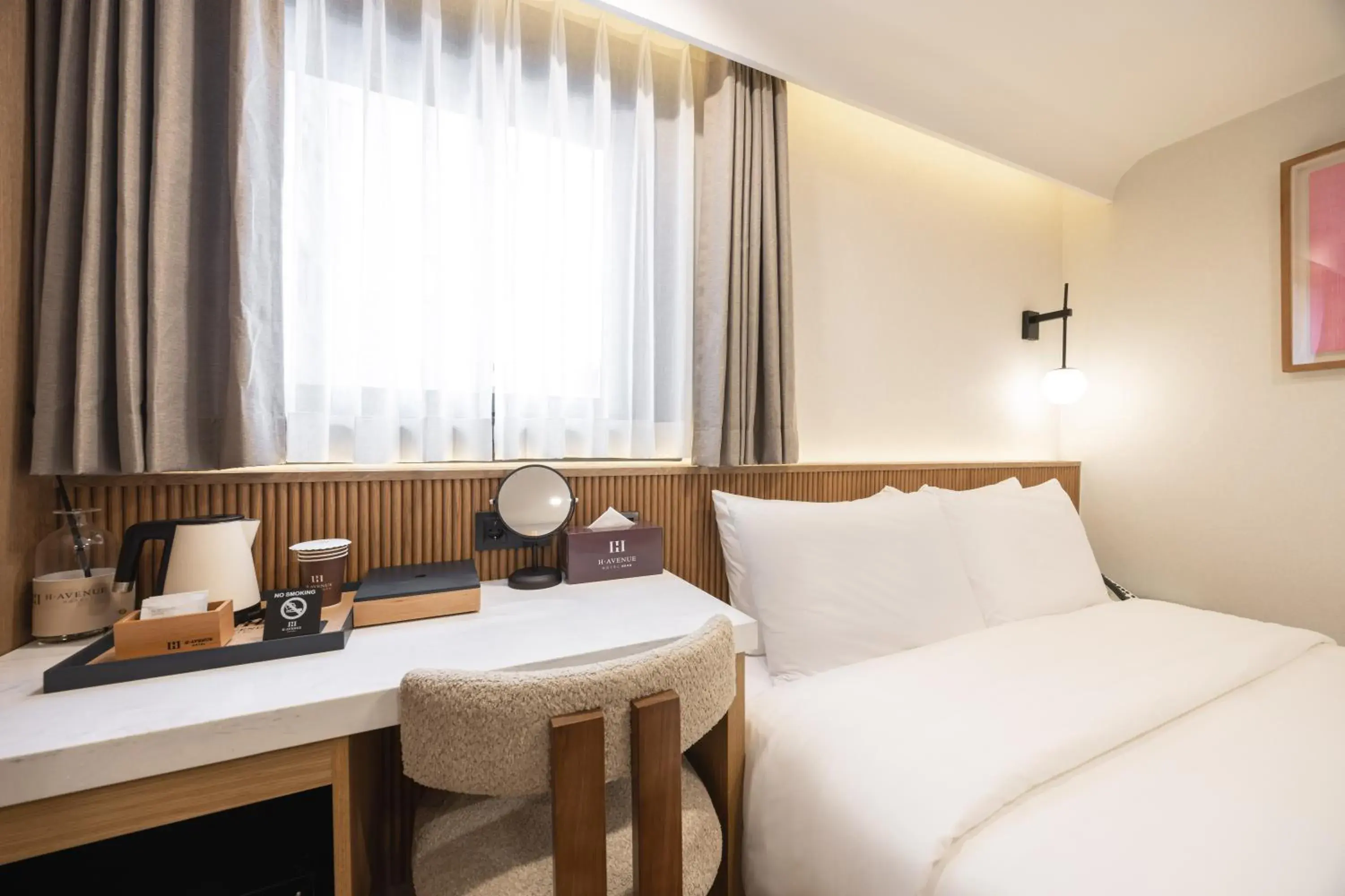 Bed in H-Avenue Hotel Haeundae Bed in H-Avenue Hotel Haeundae