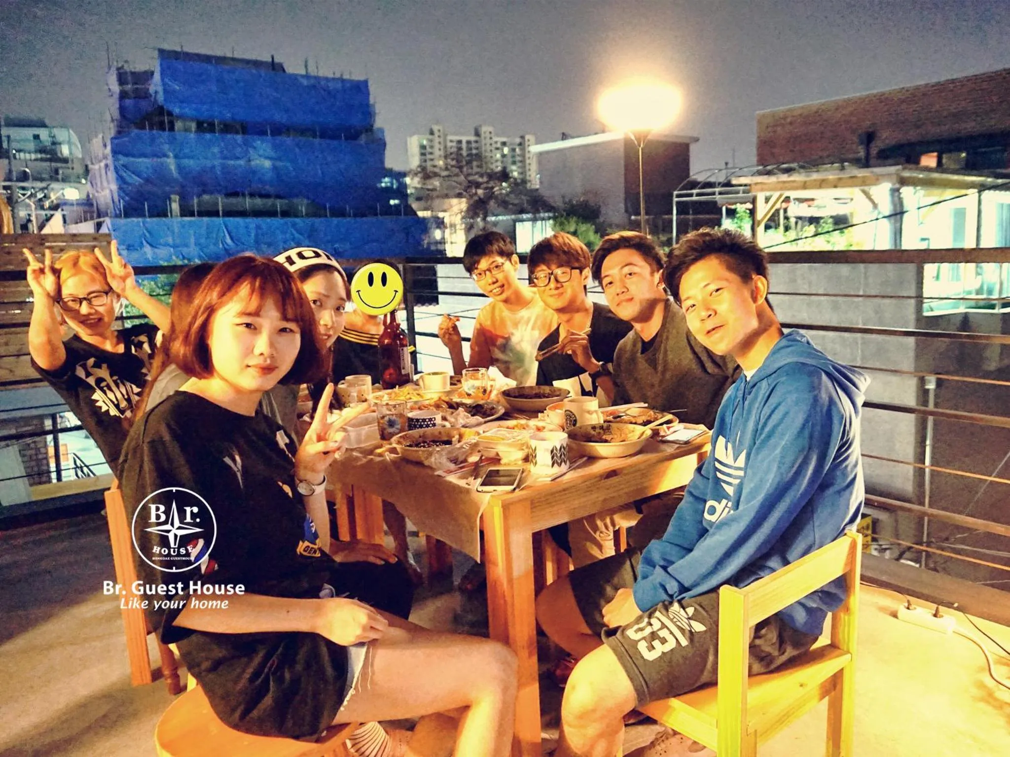 group of guests in Br. Guesthouse Hongdae