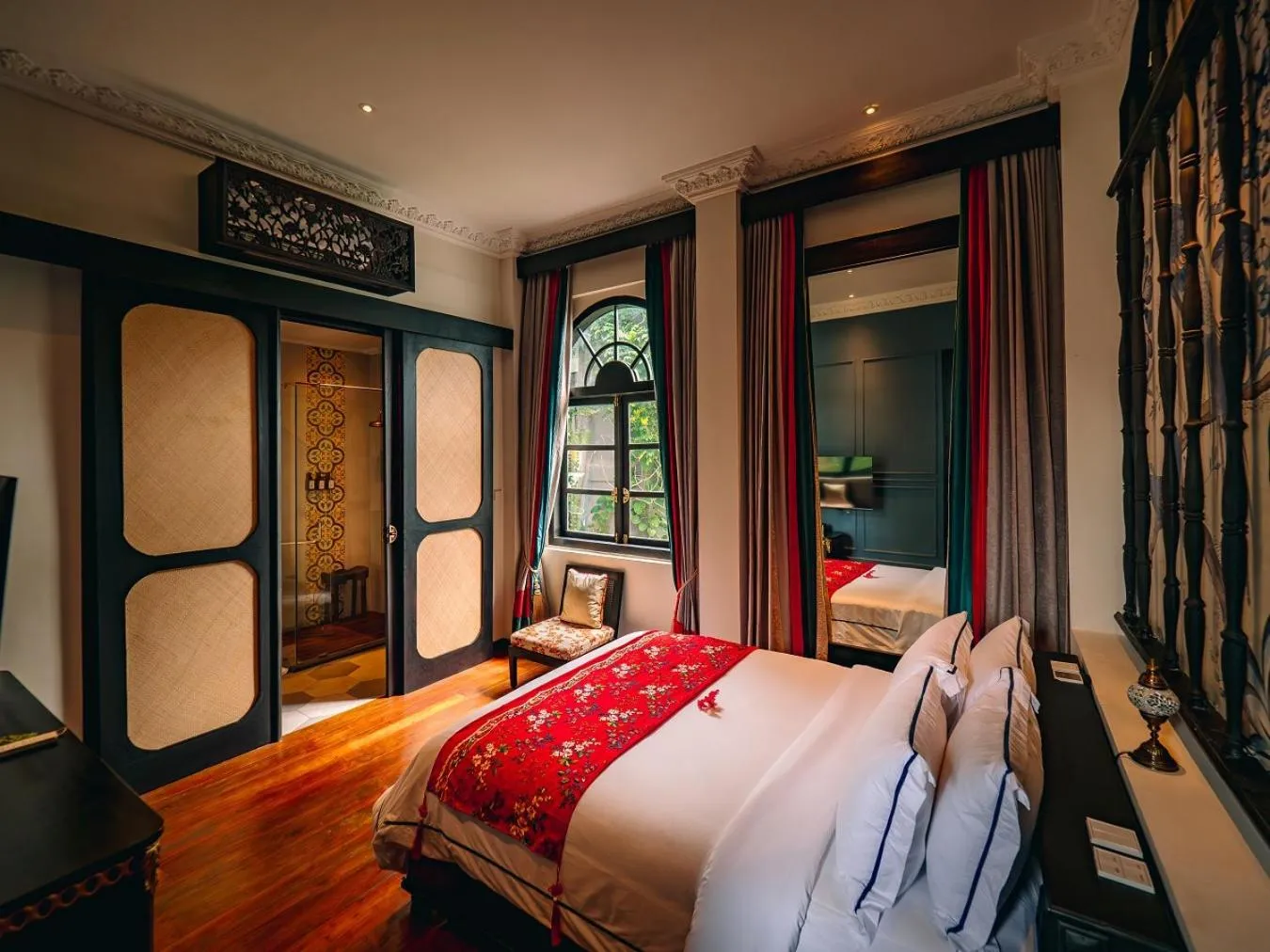 Bed in House of Tugu, Old Town Jakarta