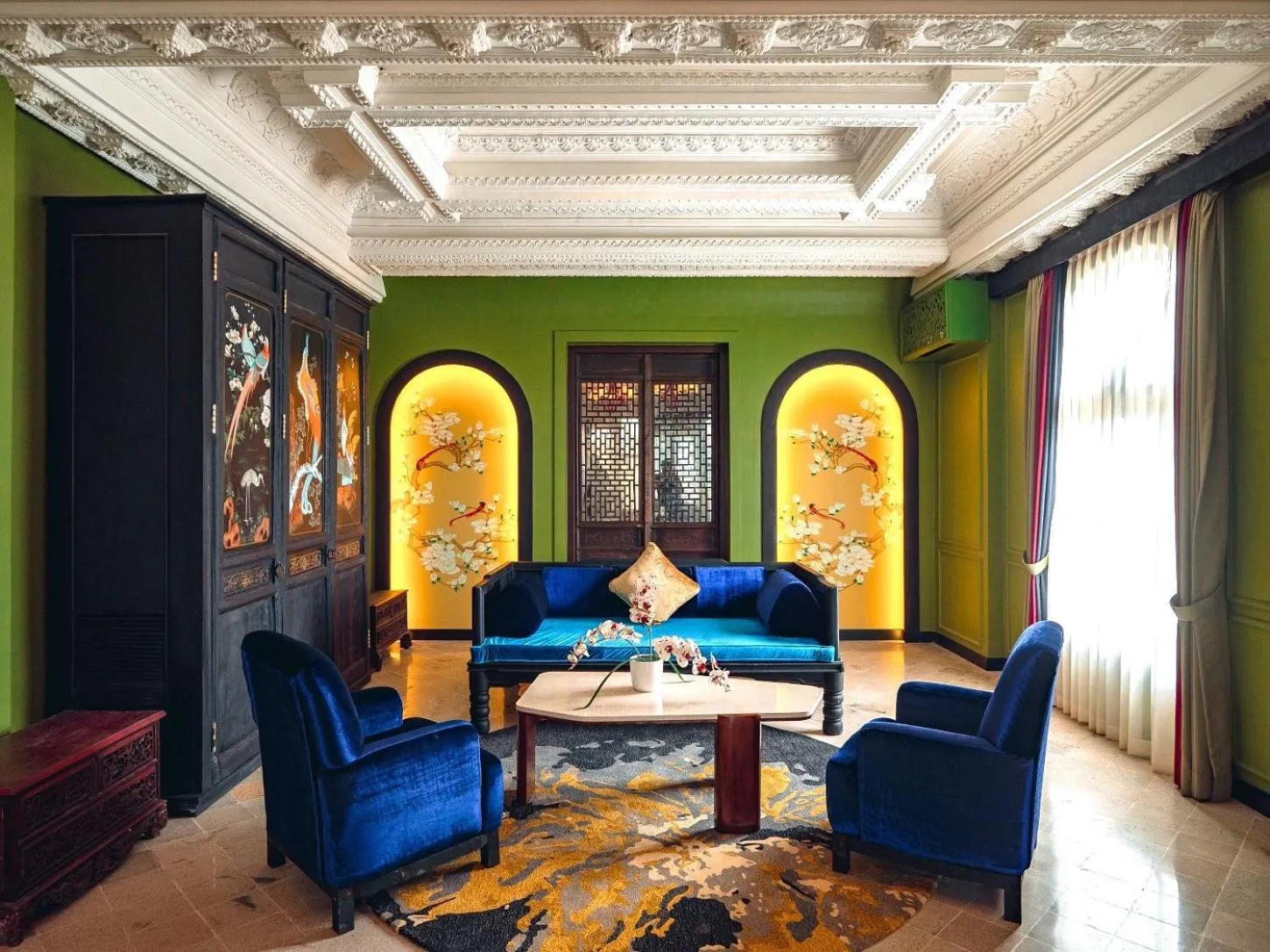 Living room in House of Tugu, Old Town Jakarta