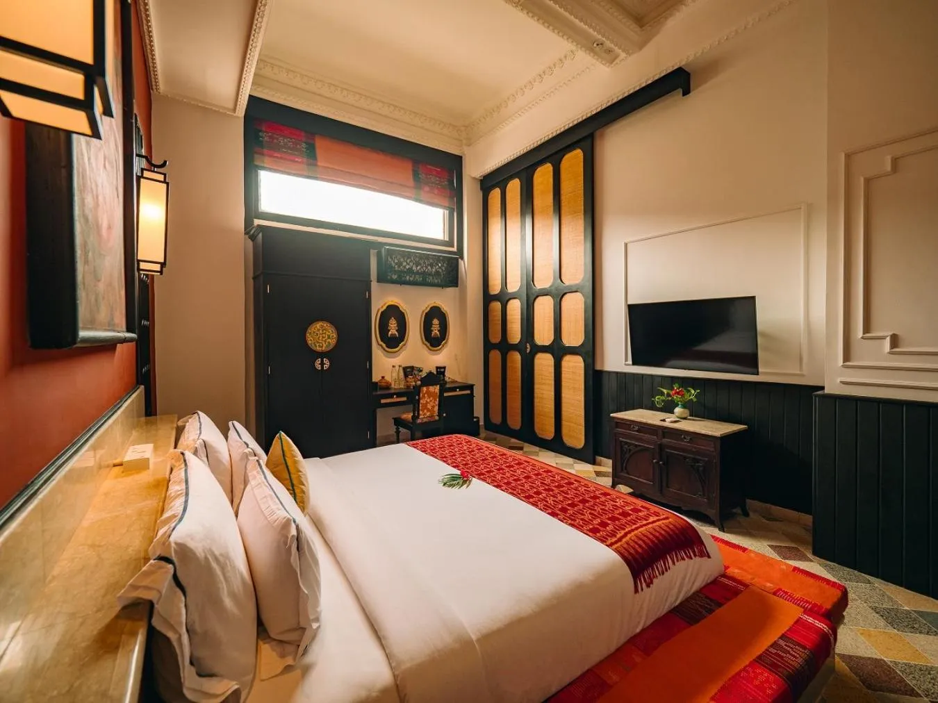 Bed in House of Tugu, Old Town Jakarta