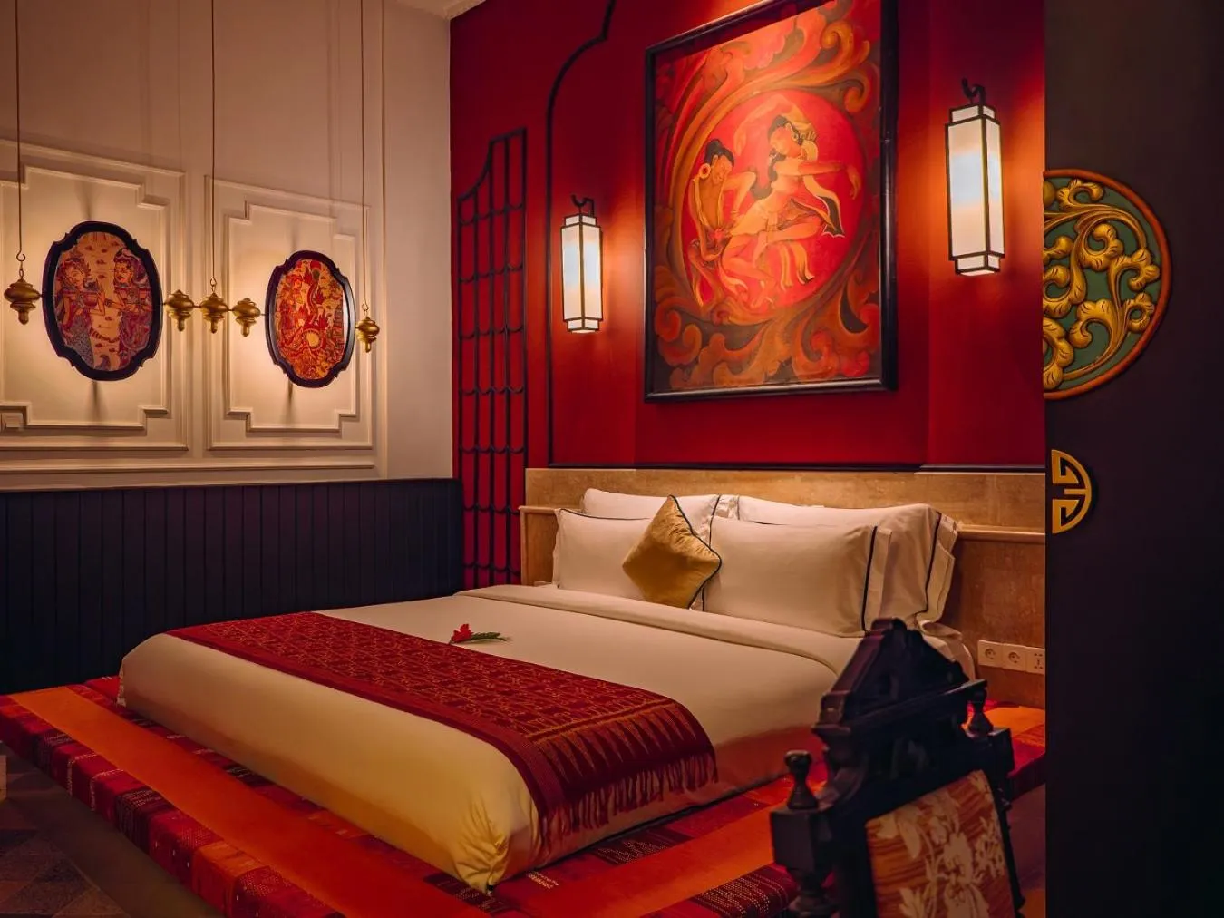 Bed in House of Tugu, Old Town Jakarta