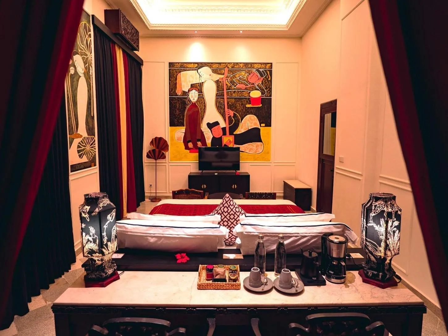 Bedroom, Bed in House of Tugu, Old Town Jakarta