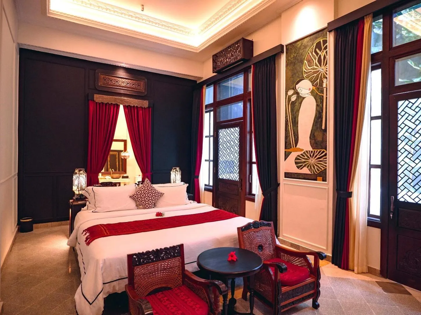 Bedroom, Bed in House of Tugu, Old Town Jakarta