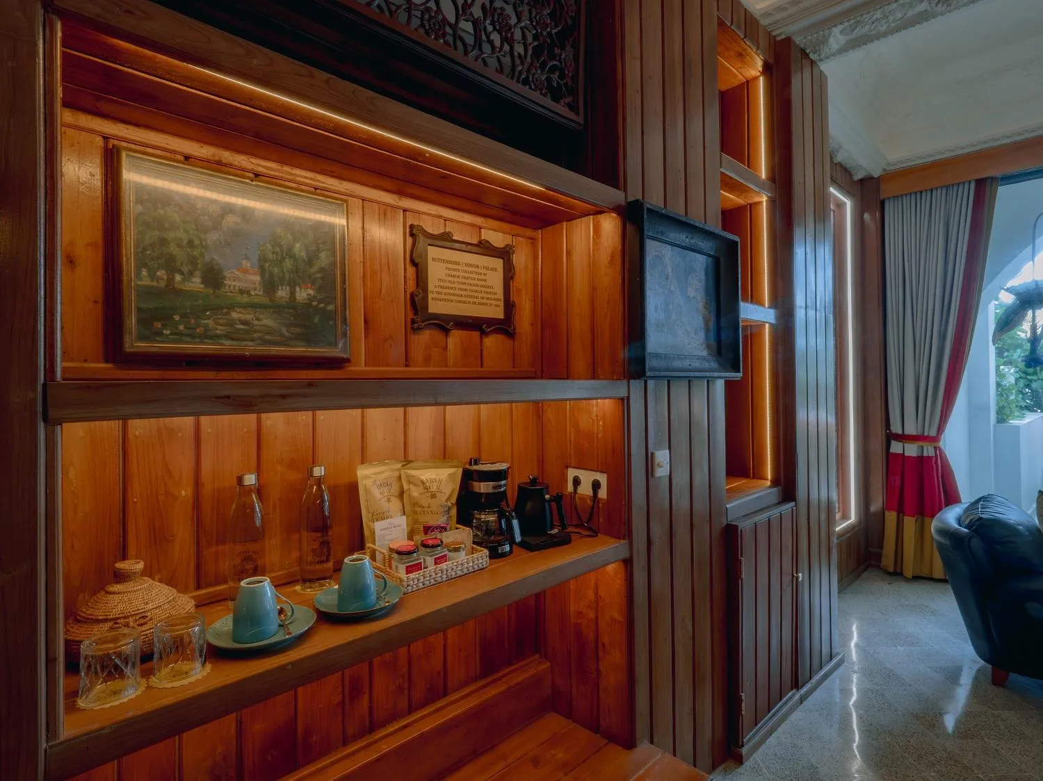 Living room in House of Tugu, Old Town Jakarta