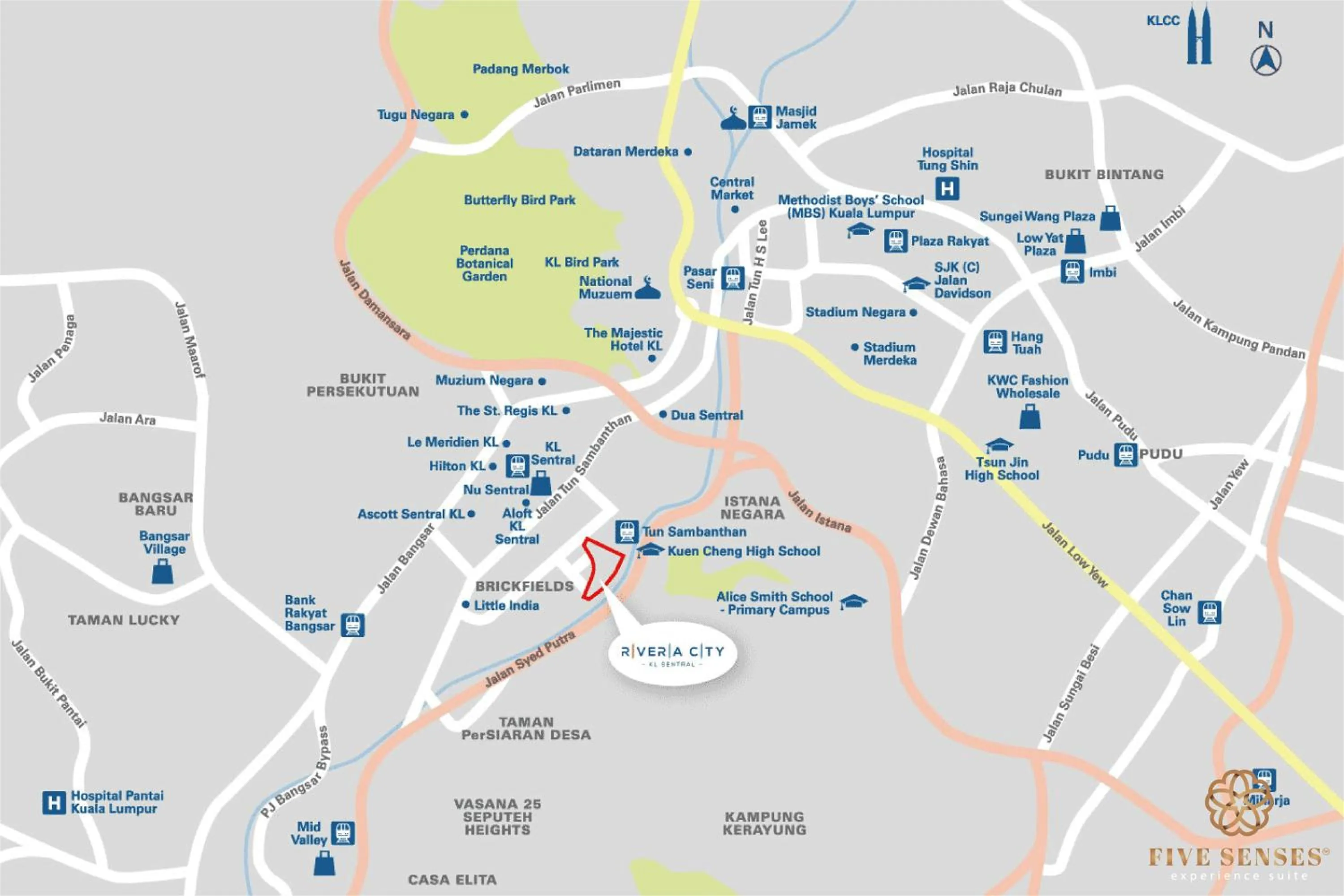 Location in Riveria Premium Kuala Lumpur, Roam