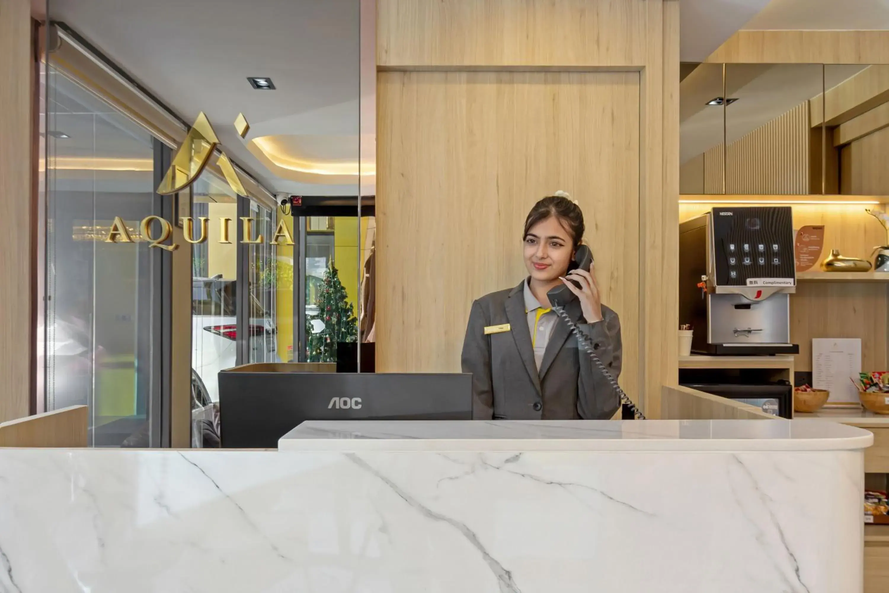 Lobby or reception in Aquila Hotel Bangkok Lobby or reception in Aquila Hotel Bangkok