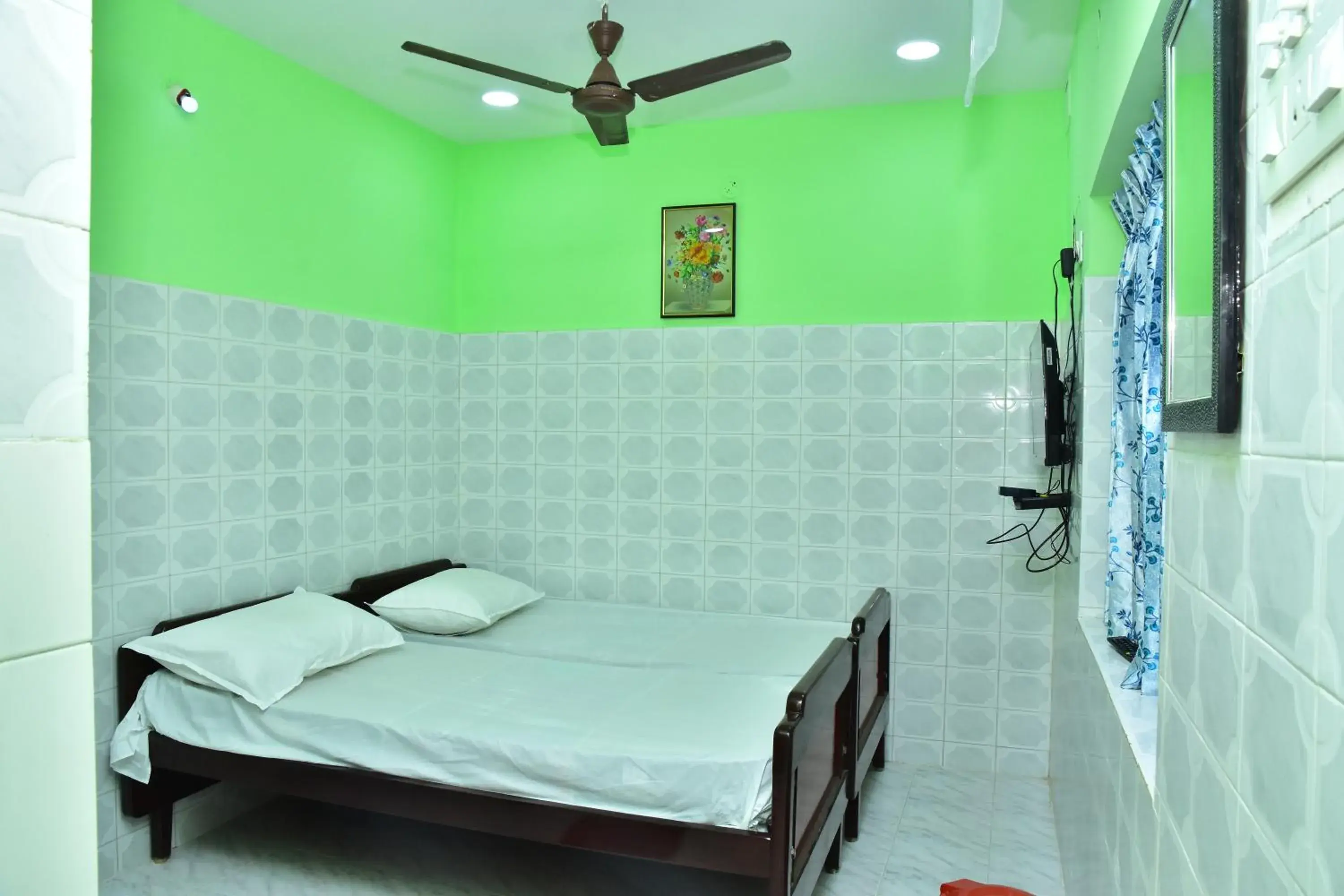 Bed in Sri Tirumalaa Hotel Bed in Sri Tirumalaa Hotel