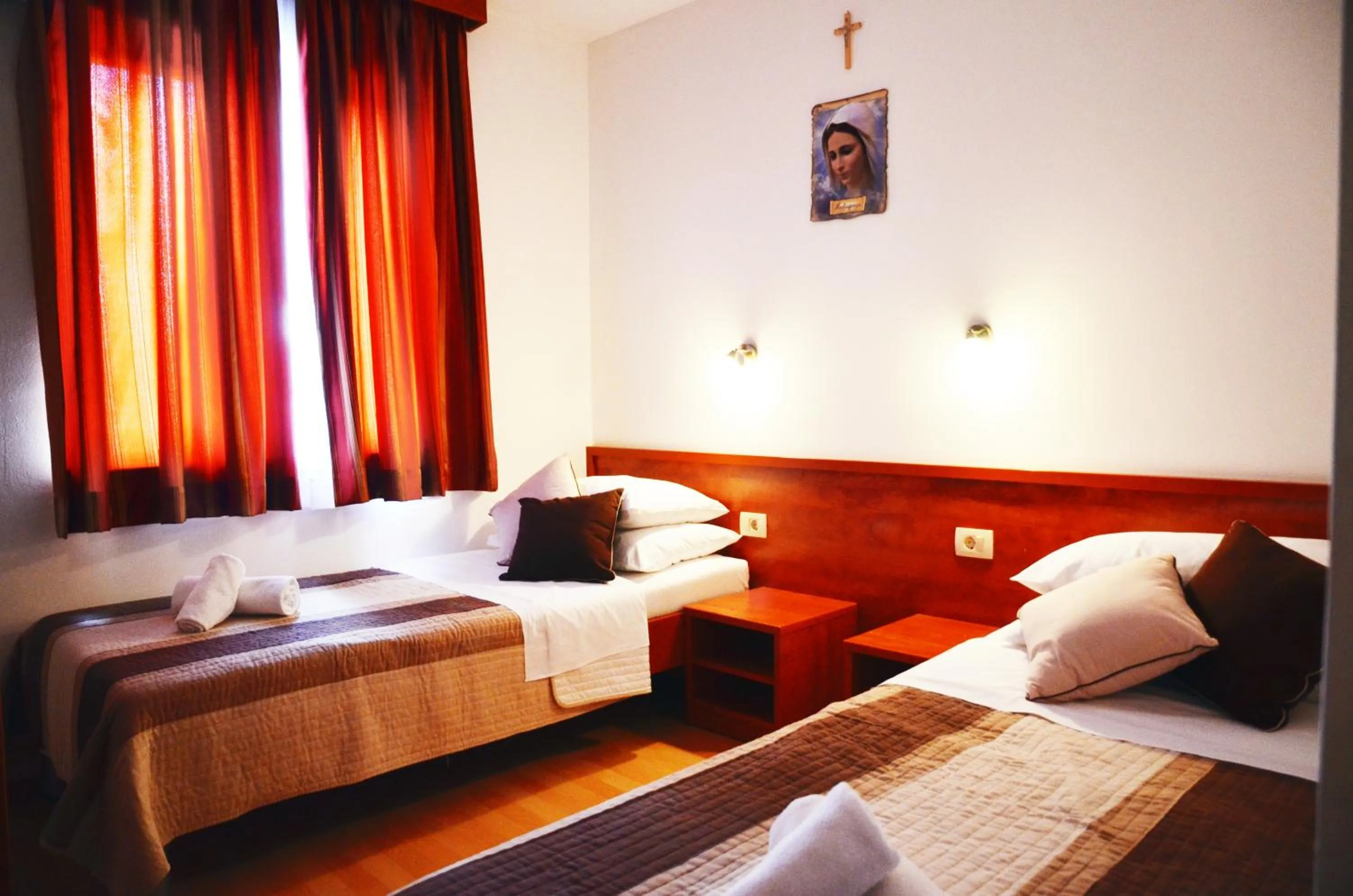 Bed in Hotel Quattro Medjugorje