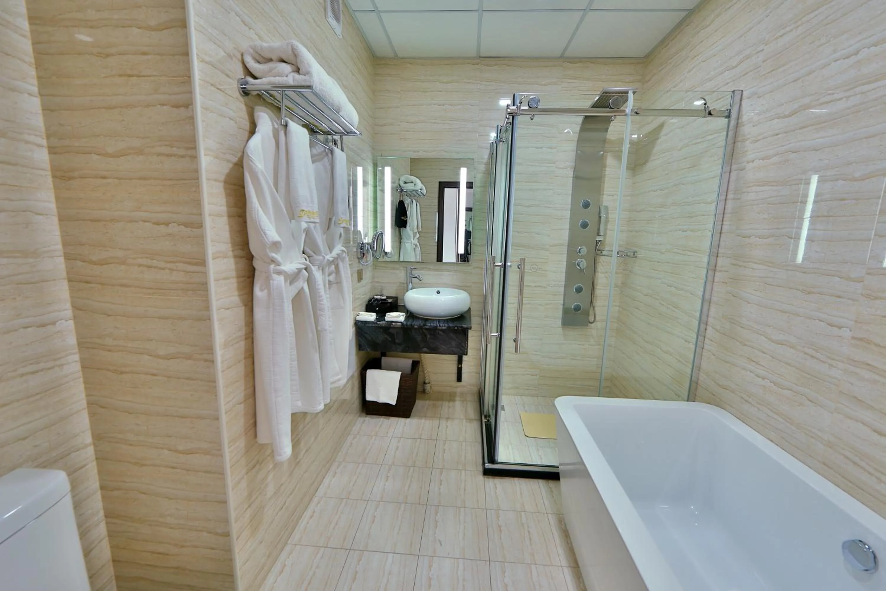 Shower in Damas International Hotel