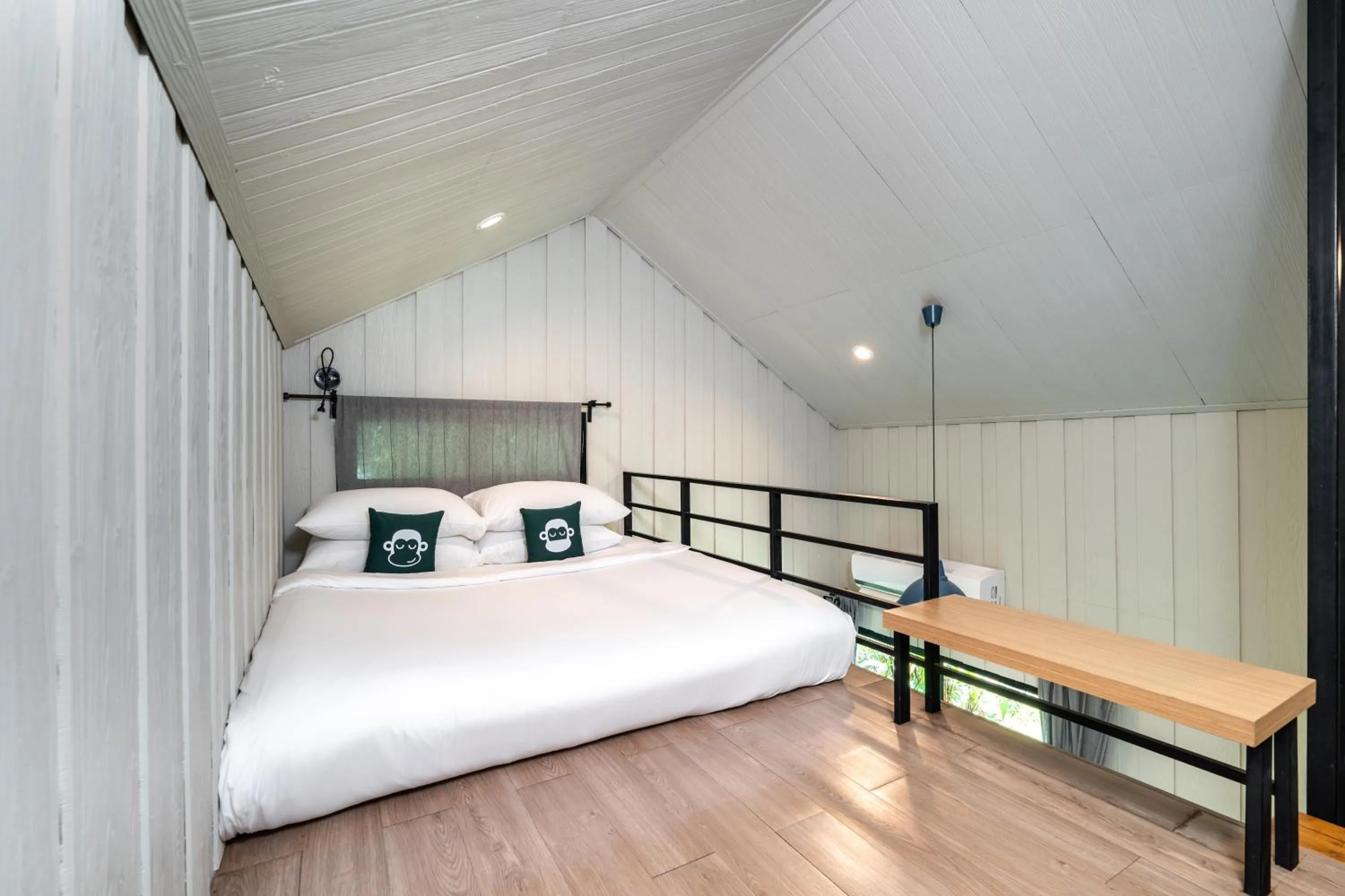 Bed in Blu Monkey Pooltara Krabi Hotel & Villas Pet Friendly