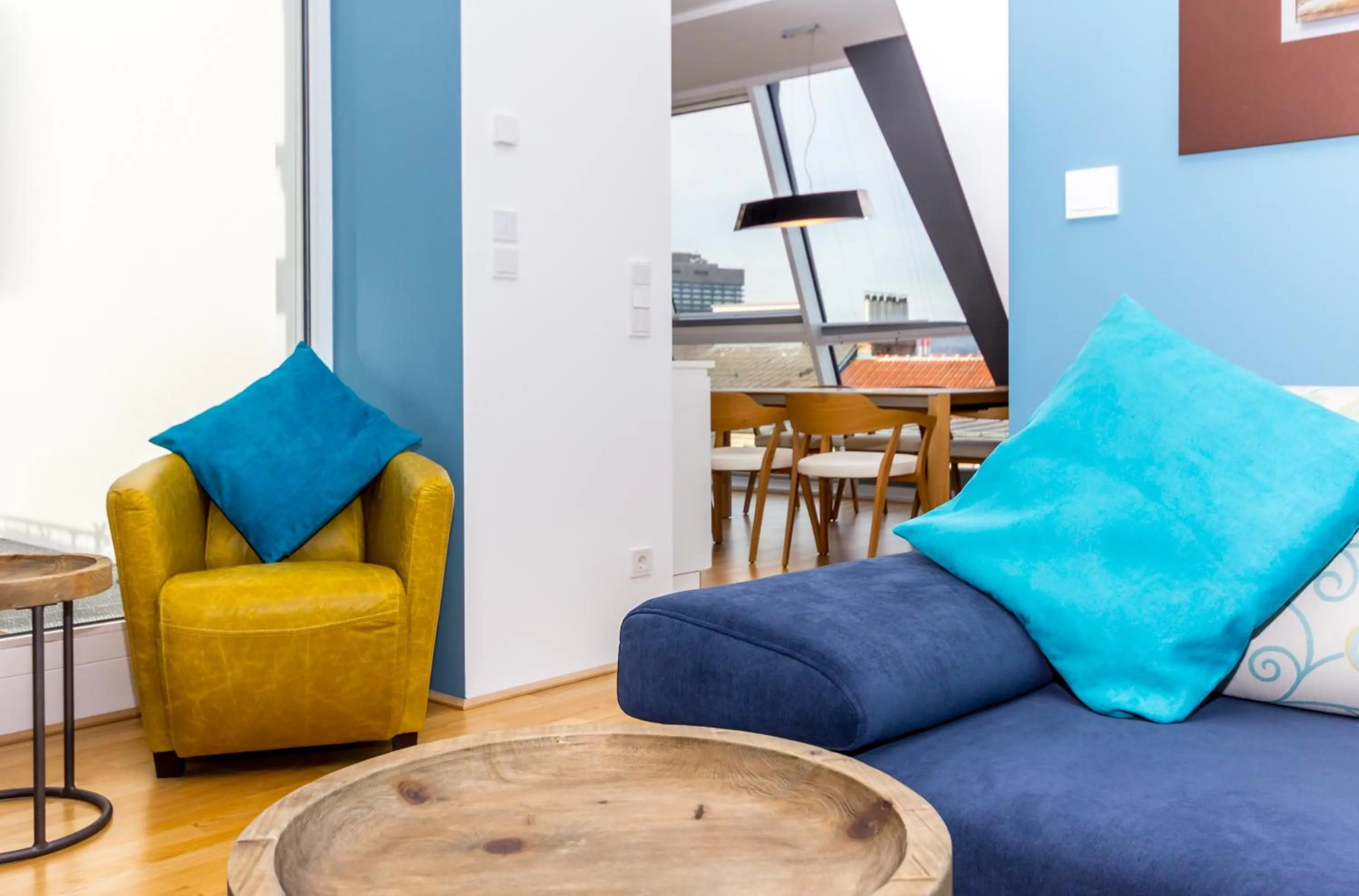 Seating area in Abieshomes Serviced Apartments - Votivpark