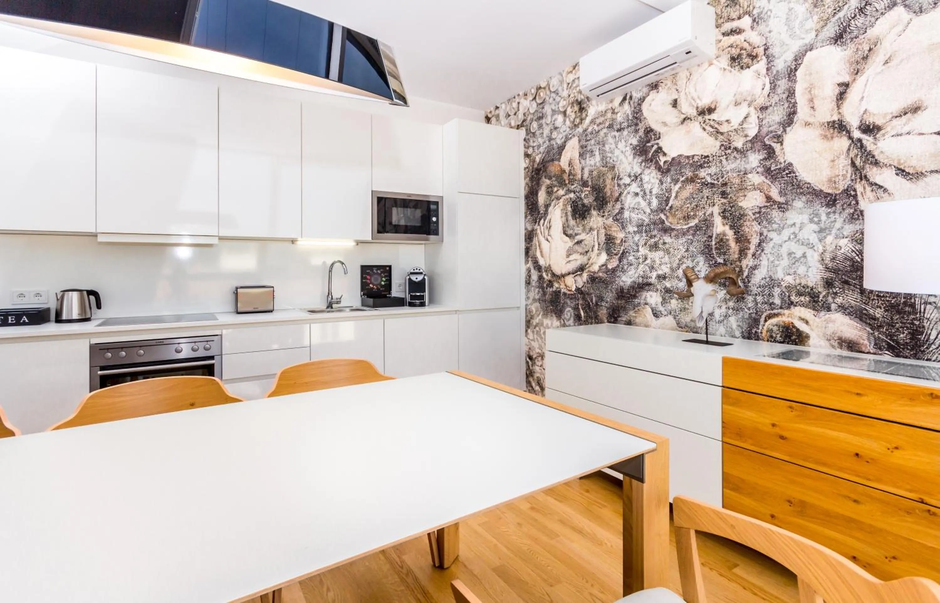Kitchen or kitchenette in Abieshomes Serviced Apartments - Votivpark