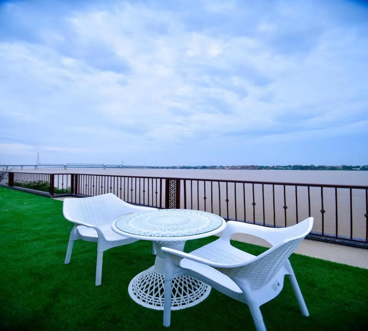 Seating area in Hotel Aviral Ganga