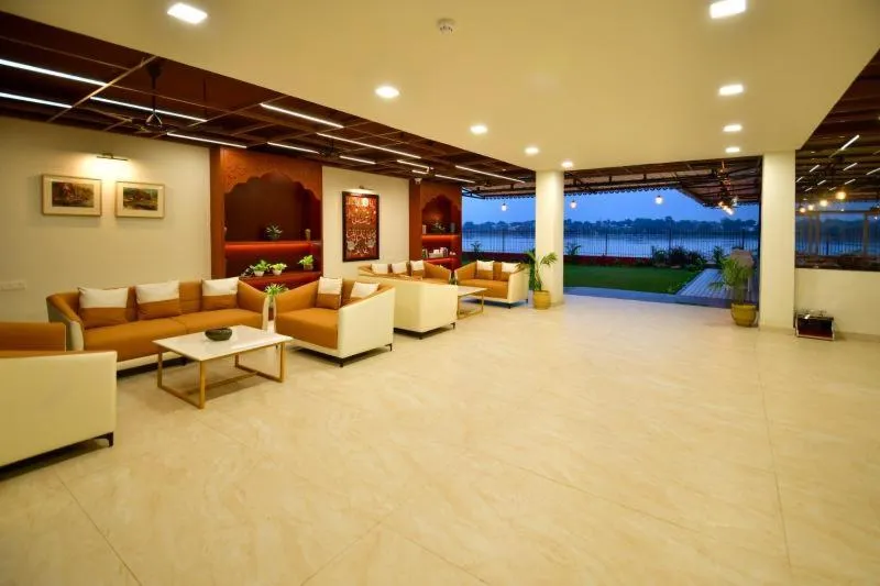 Seating area in Hotel Aviral Ganga