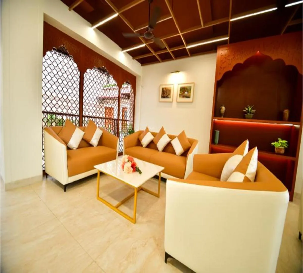 Seating area in Hotel Aviral Ganga
