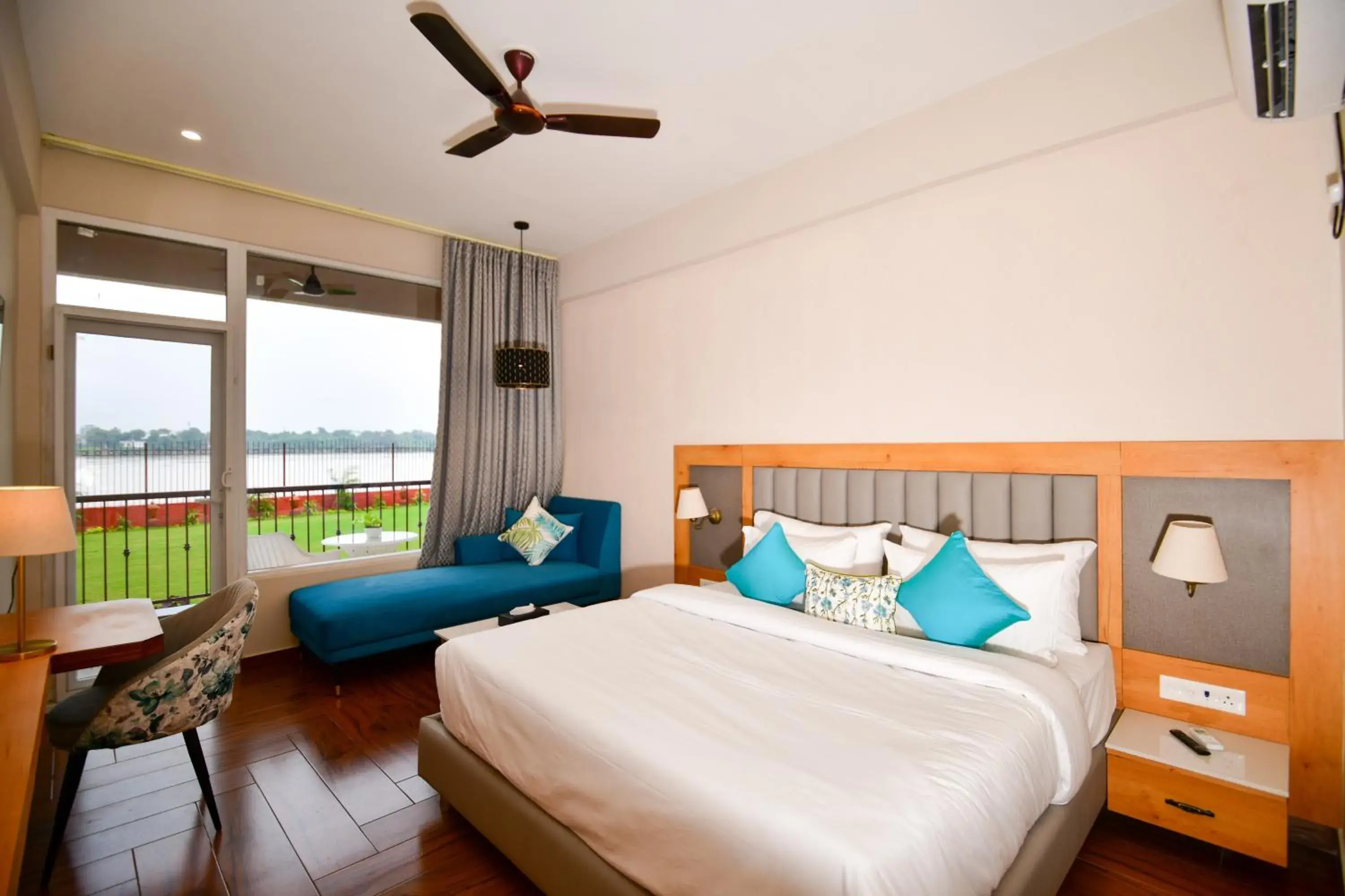 Photo of the whole room, Bed in Hotel Aviral Ganga A Unit Of Amritaam Wellness Photo of the whole room, Bed in Hotel Aviral Ganga A Unit Of Amritaam Wellness