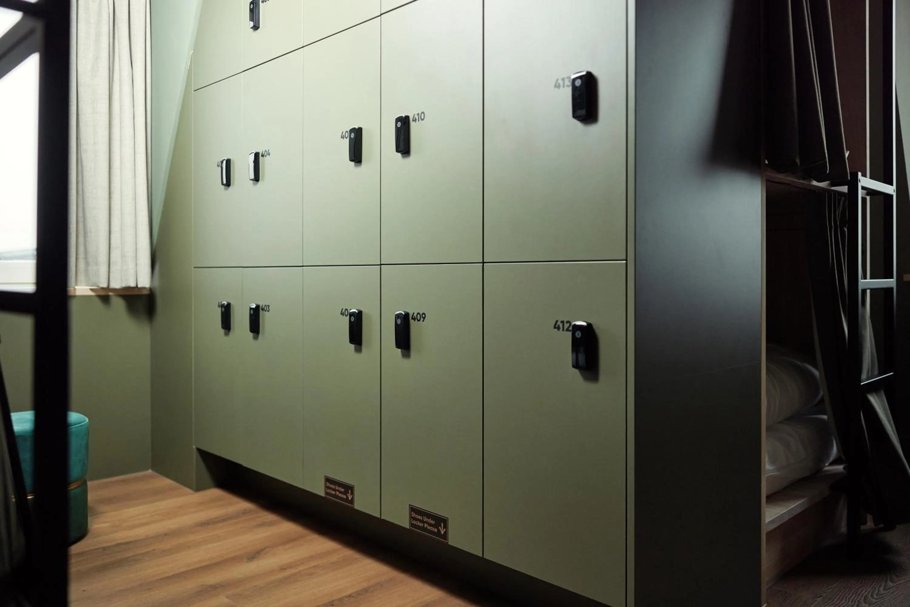 locker in The Elephant Hostel